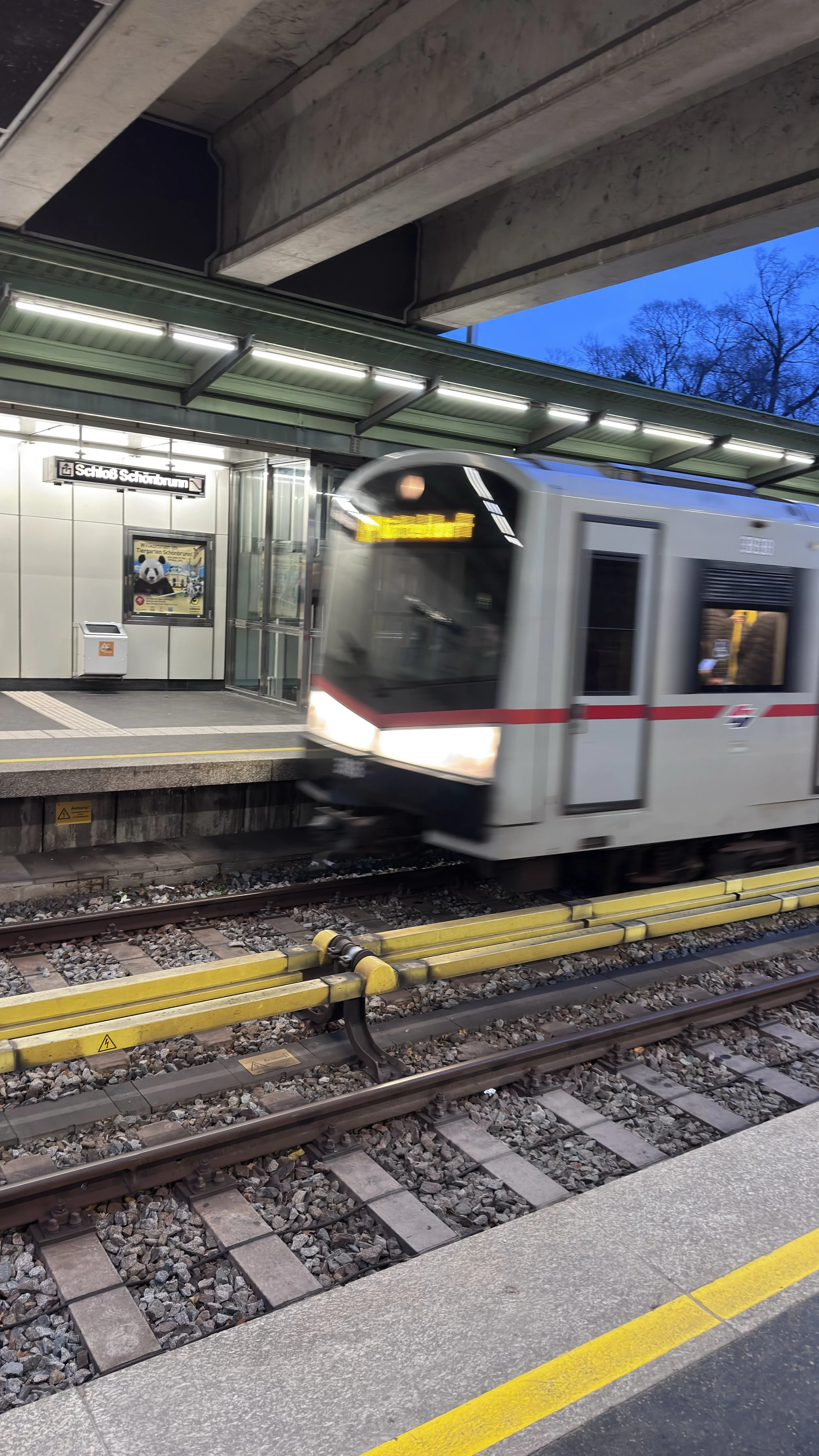 Catching the train back