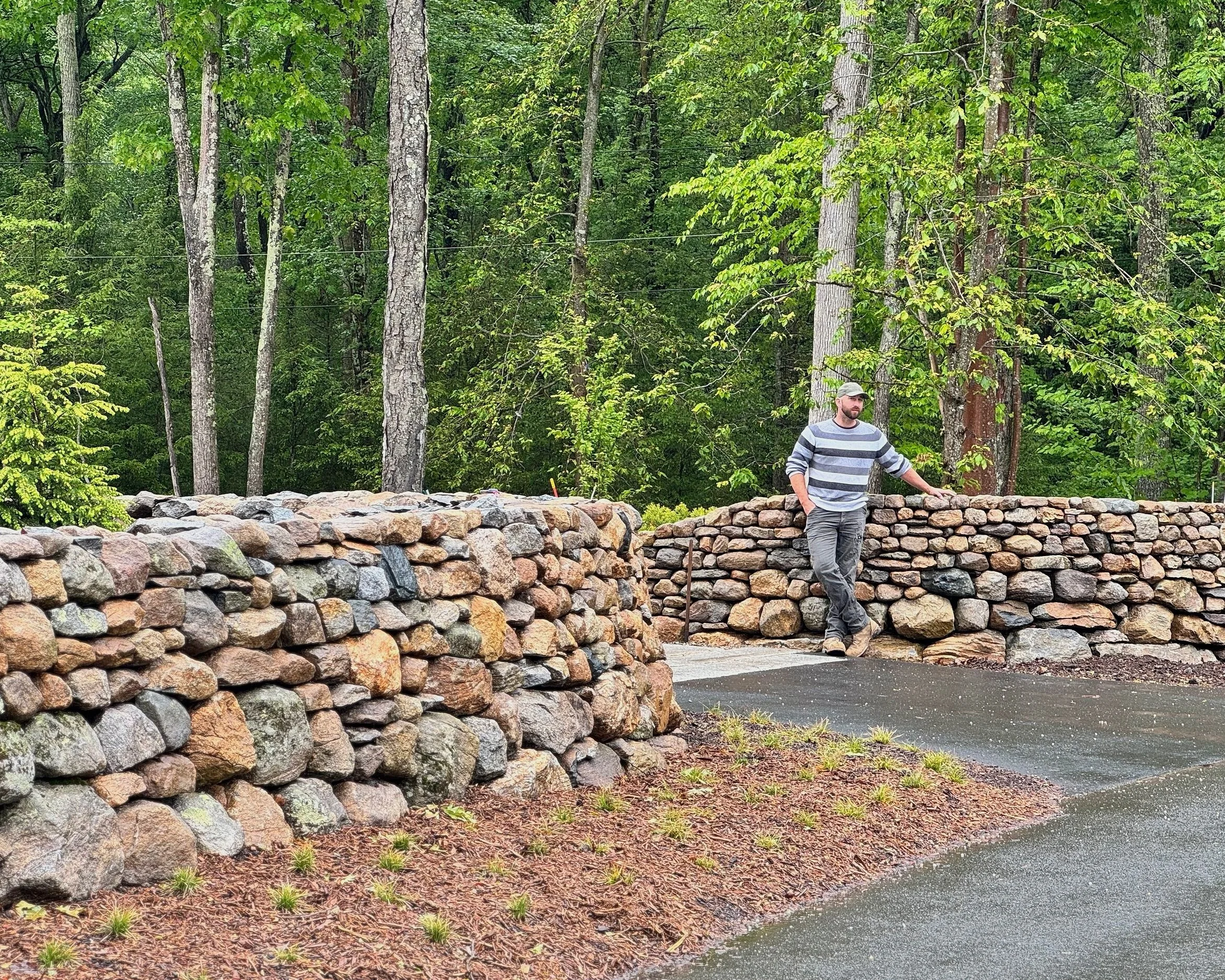 Fieldstone sourced from property. Madison, CT