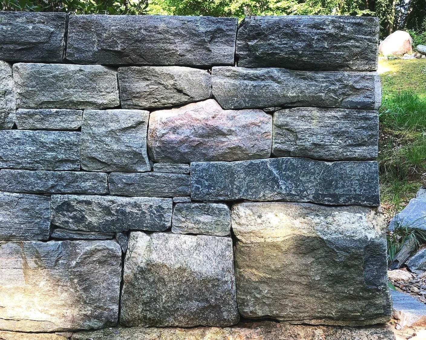 Dry granite corner. Old Lyme, CT