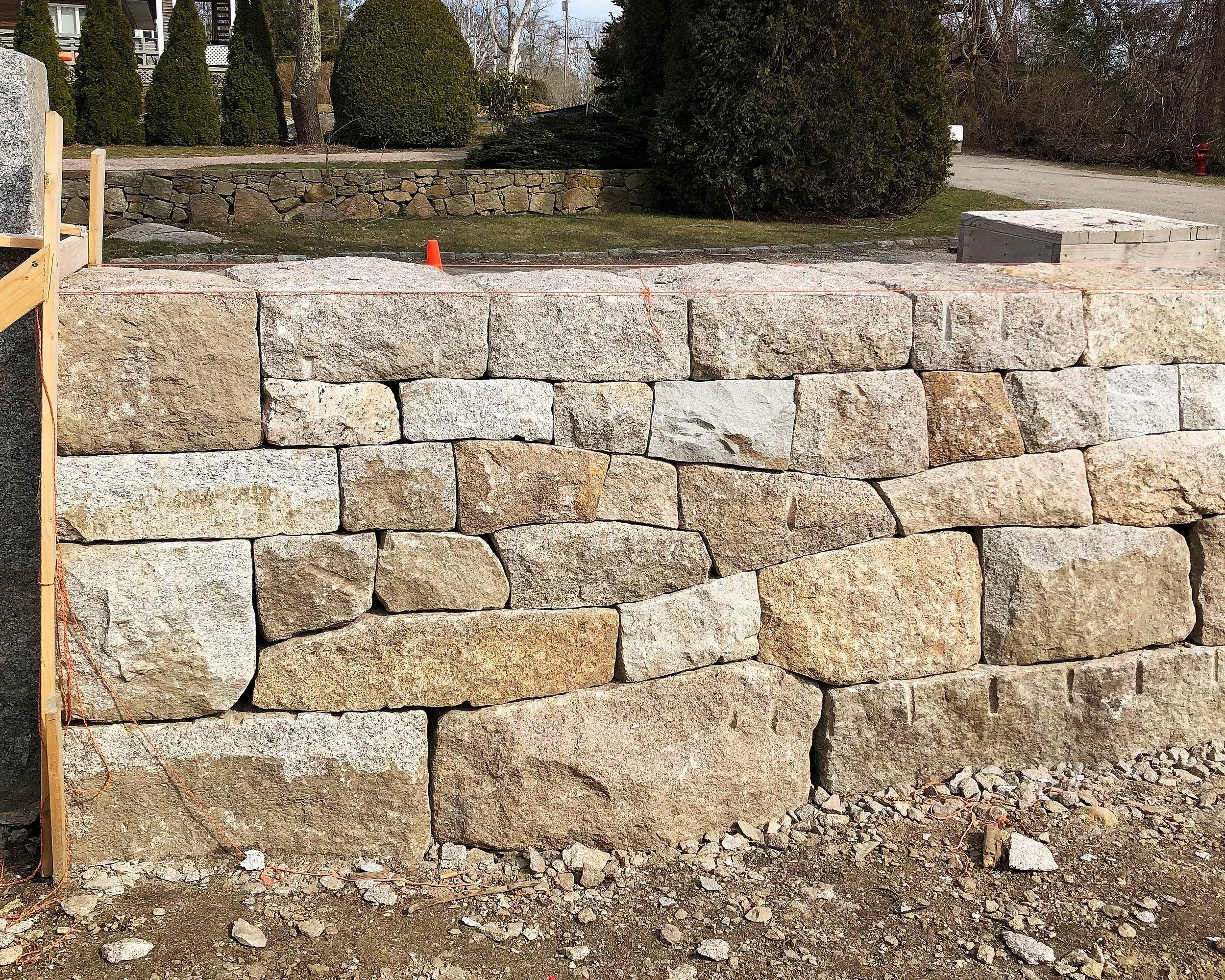 Dry granite walls with Rob Farone. Westerly, RI