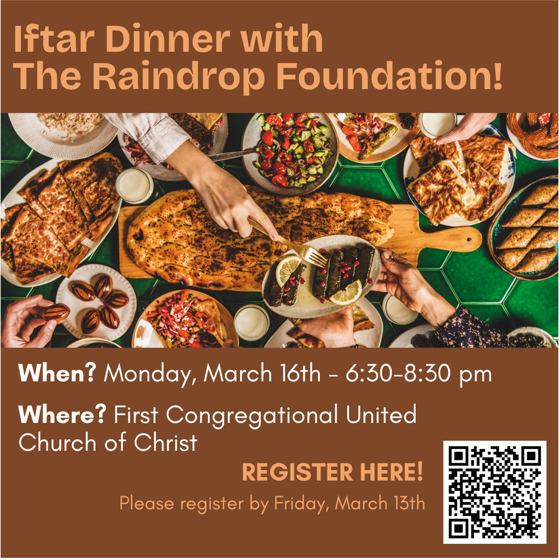 Iftar Dinner with The Raindrop Foundation