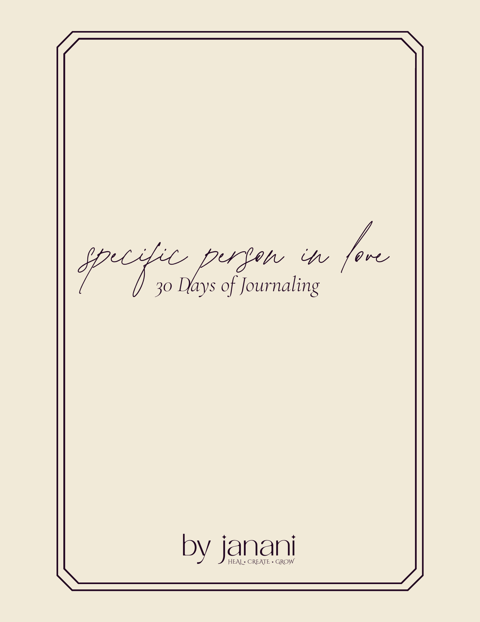 30 Days of Journaling - Specific Person in Love