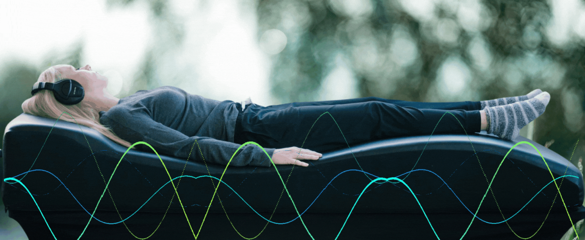 Vibroacoustic Therapy in West Los Angeles bed