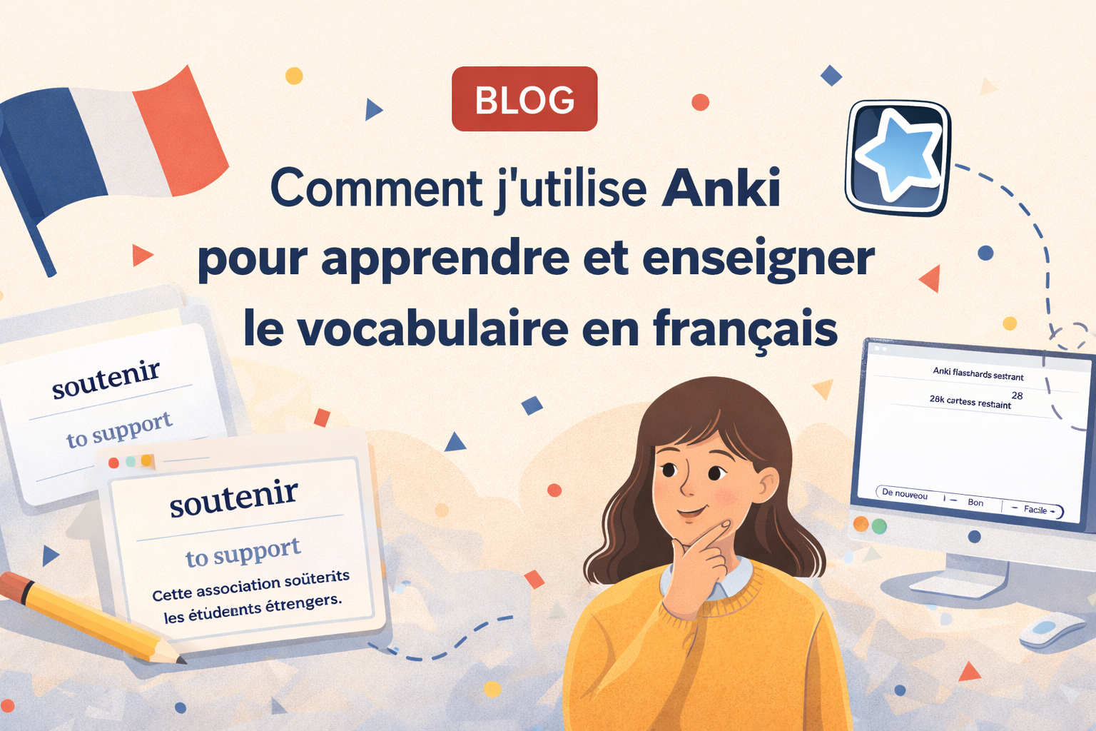 Apprendre du vocabulaire sans l’oublier : pourquoi j’utilise Anki