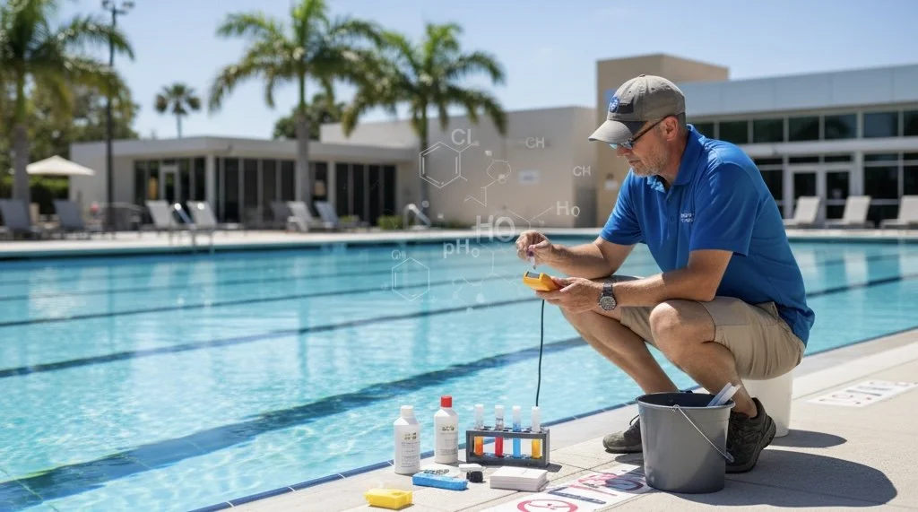 Pool Chemistry 101: Understanding Chlorine, pH & Algae Control for Public Pools