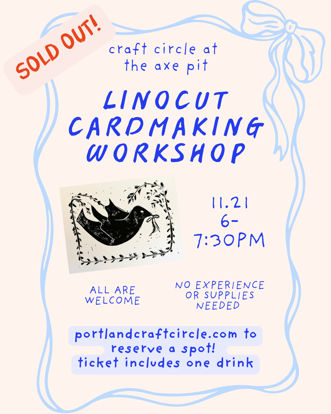 linocut cardmaking workshop