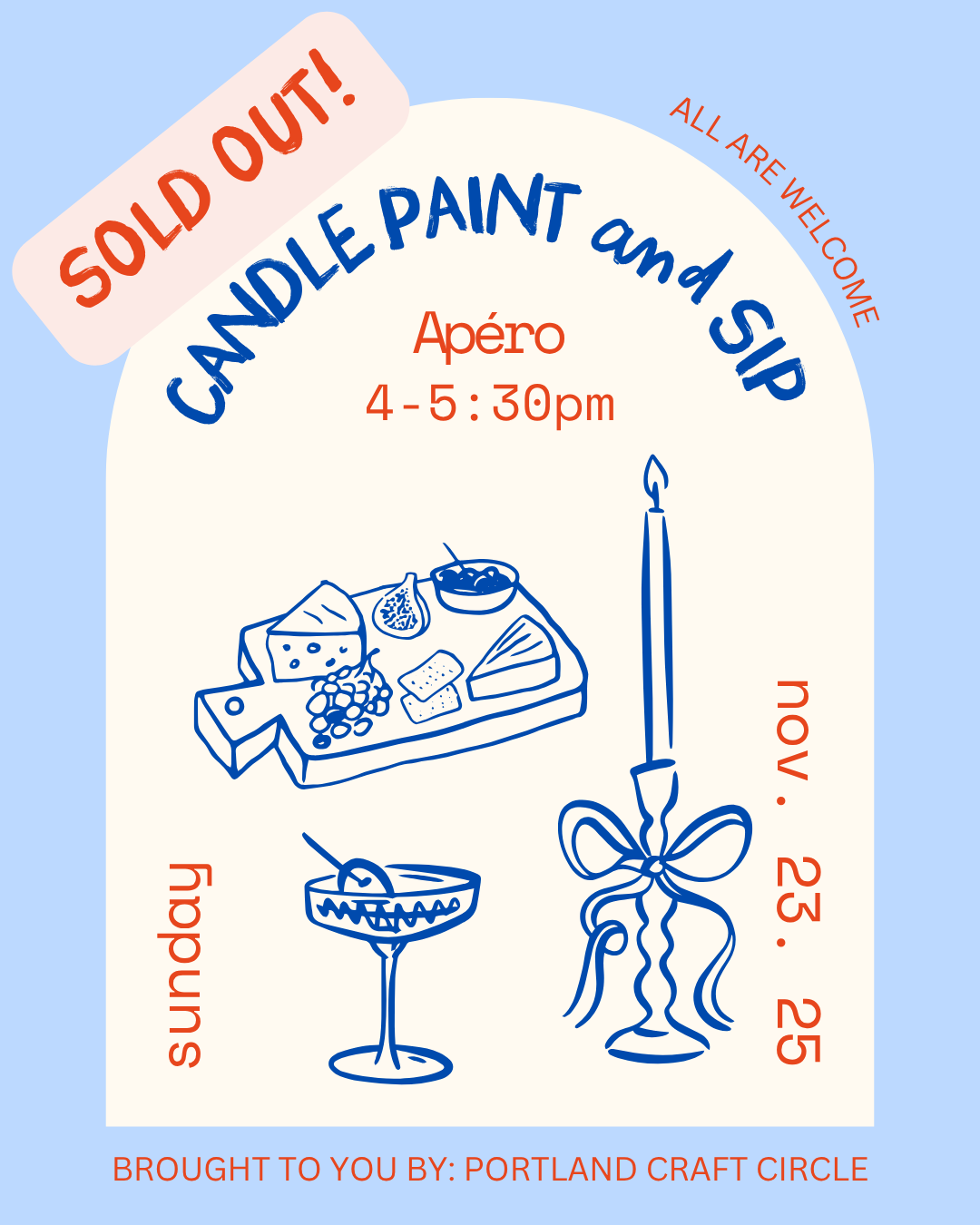 Candle Paint & Sip Workshop