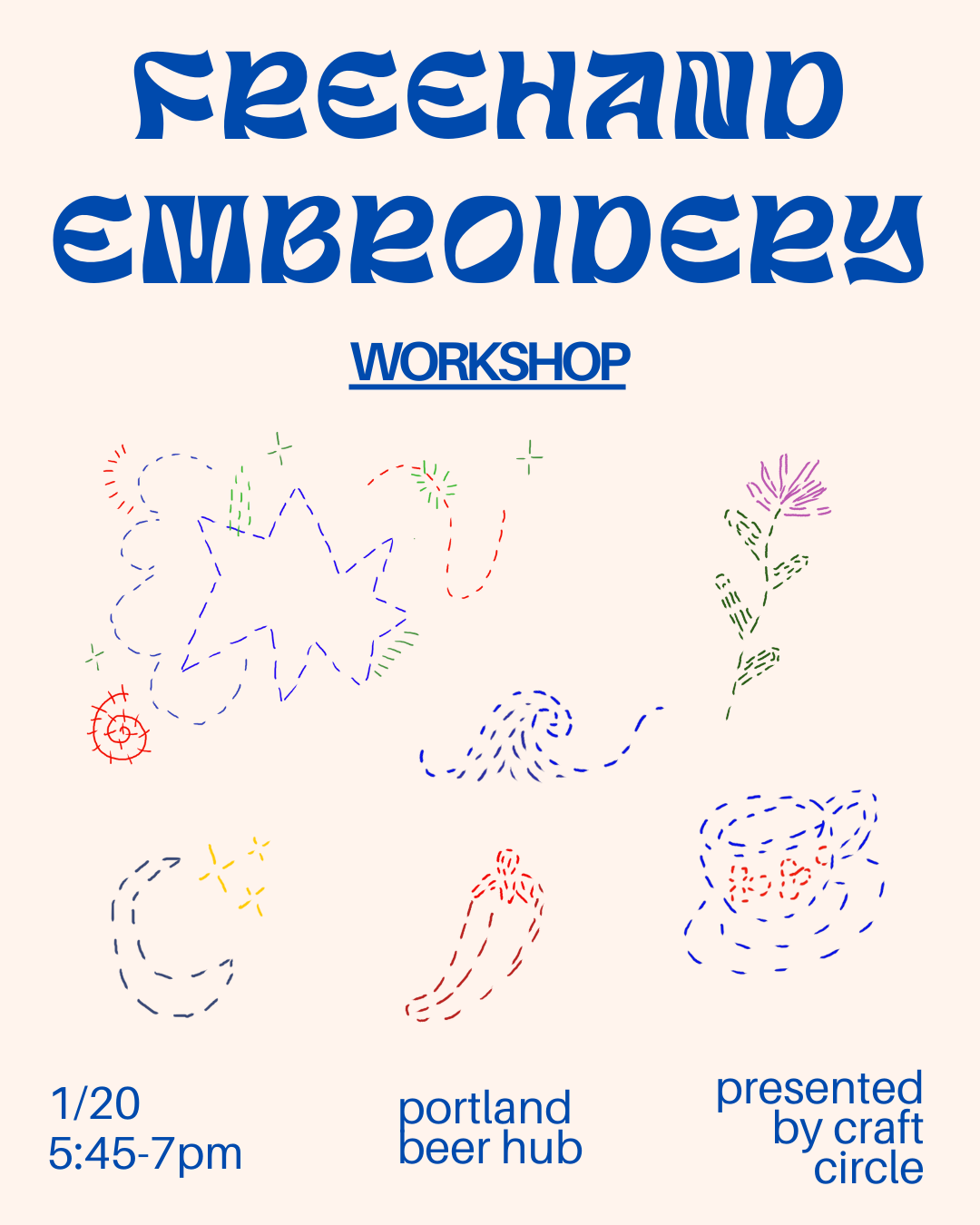 freehand embroidery workshop