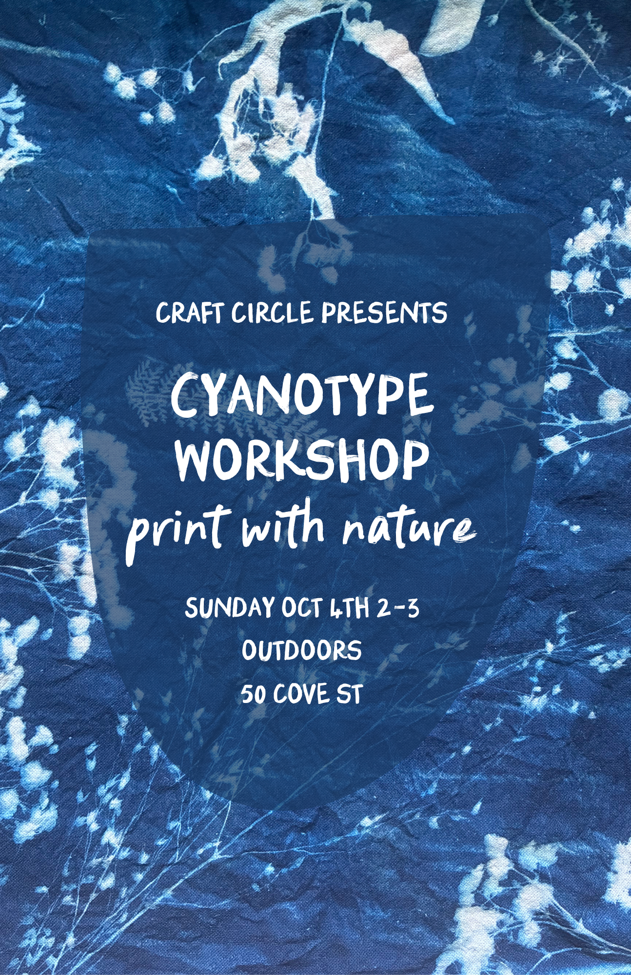 Cyanotype Sun Prints: Botanical Tote Bags