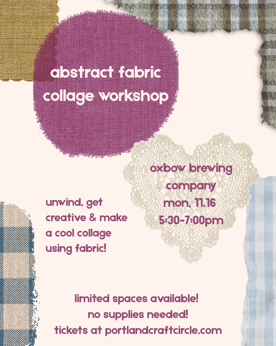 Fabric Collage Workshop