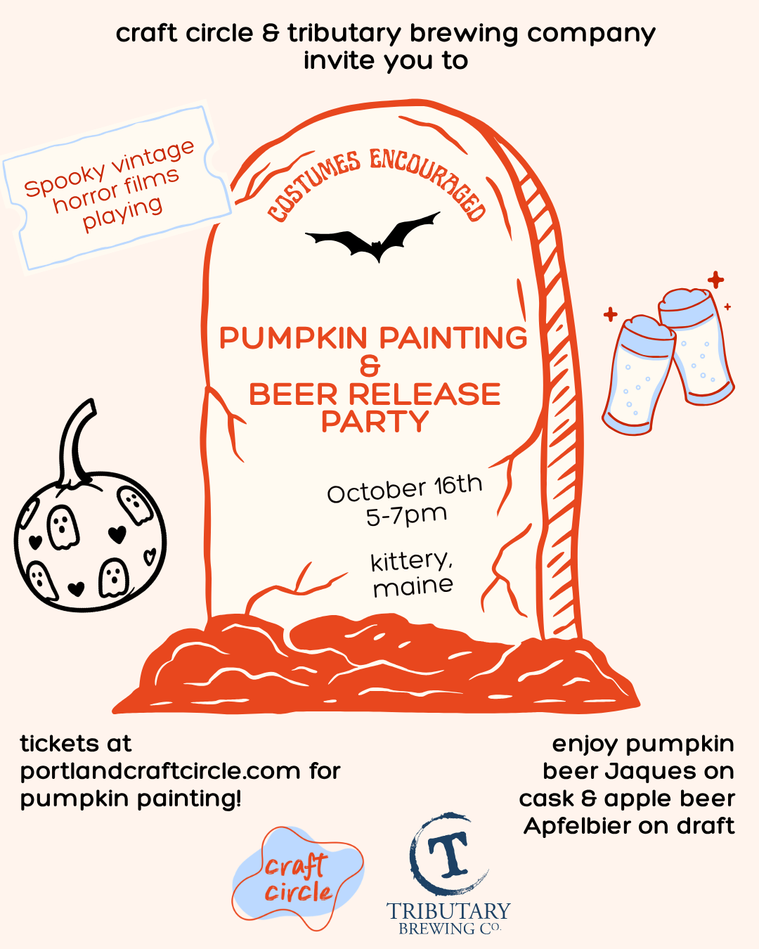 pumpkin painting + beer release party