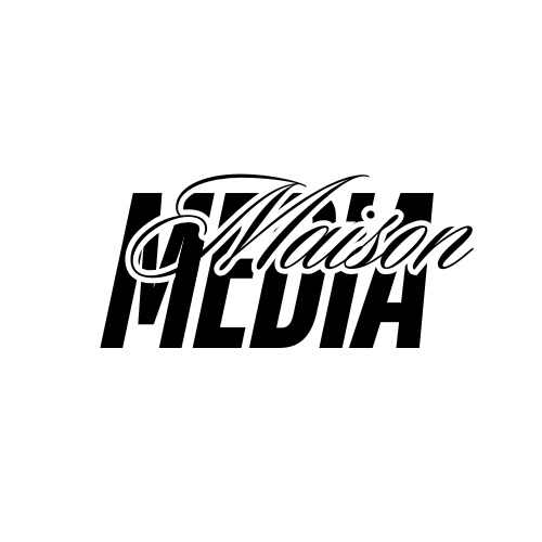 Logo with the word 'Maison Media' in stylized text.