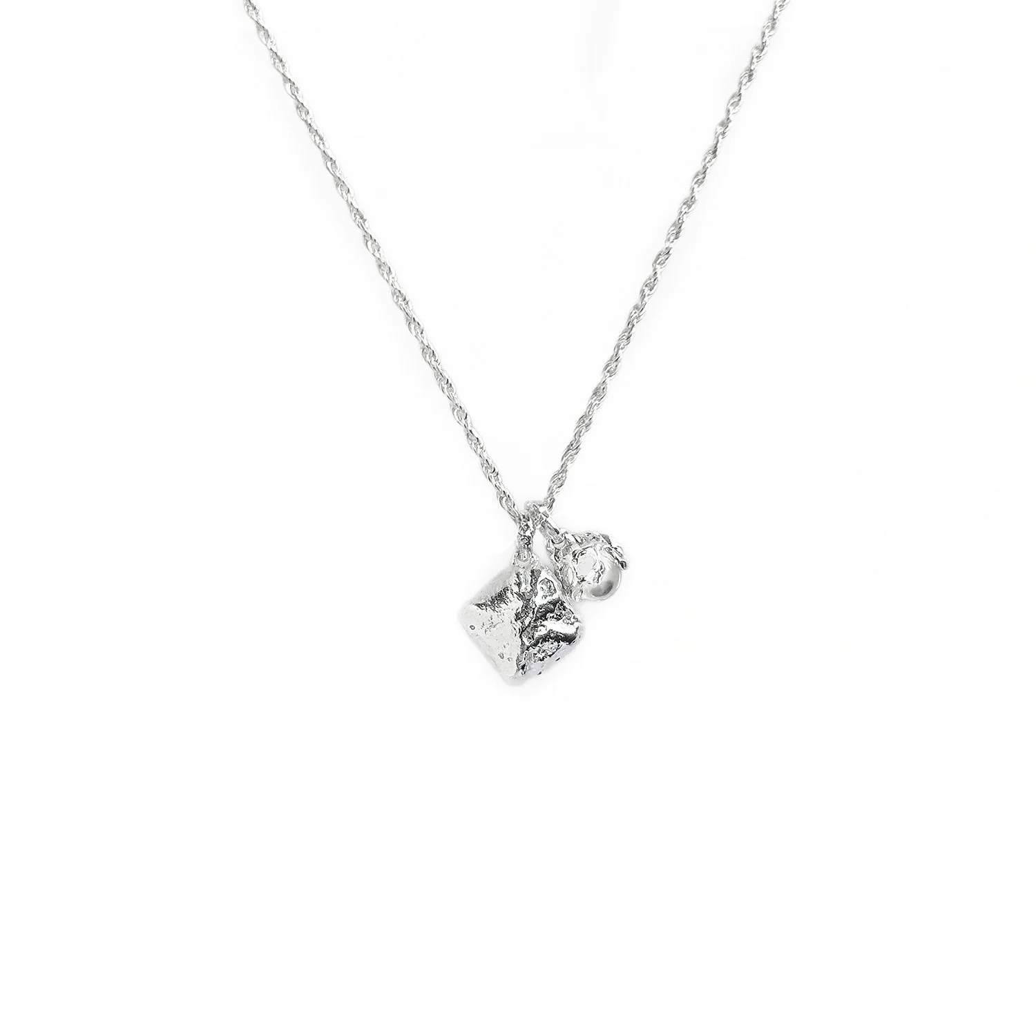 “Weathered” Necklace | Silver