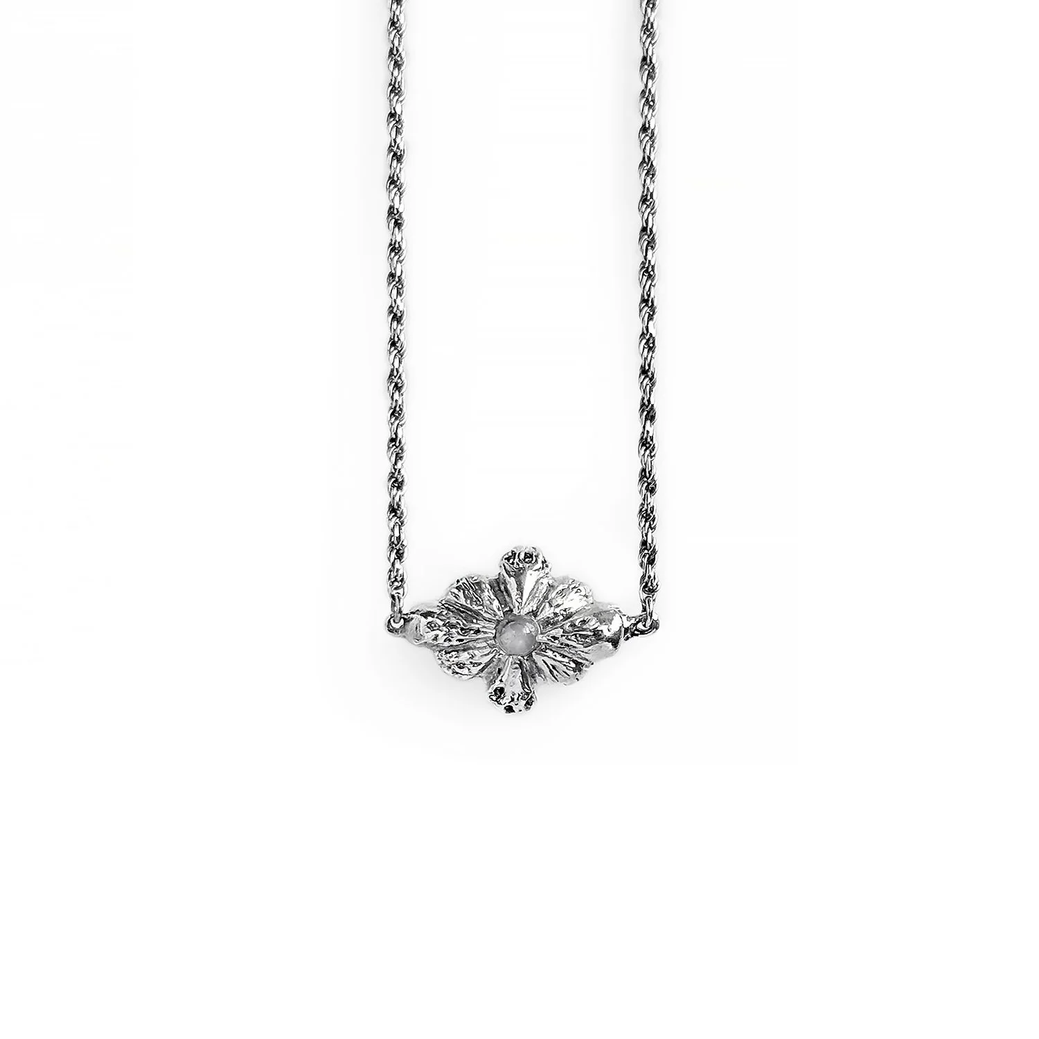 “The Light Between” Necklace No.1 | Antique Silver