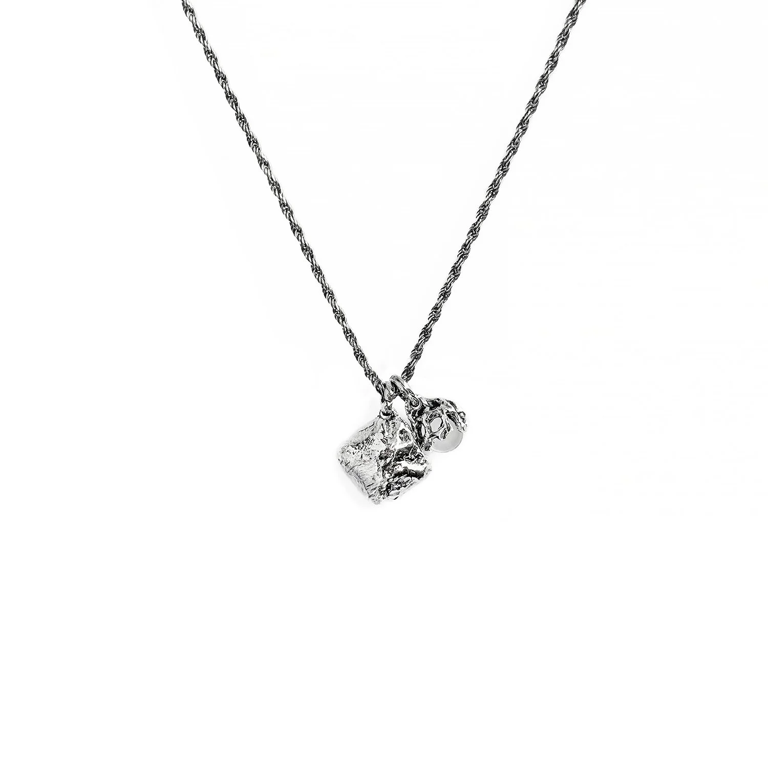 “Weathered” Necklace | Antique Silver