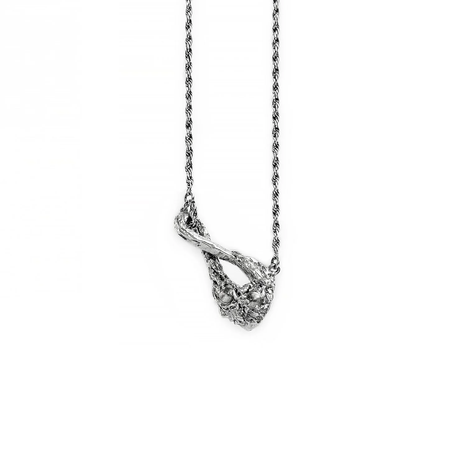 “& On” Necklace | Antique Silver