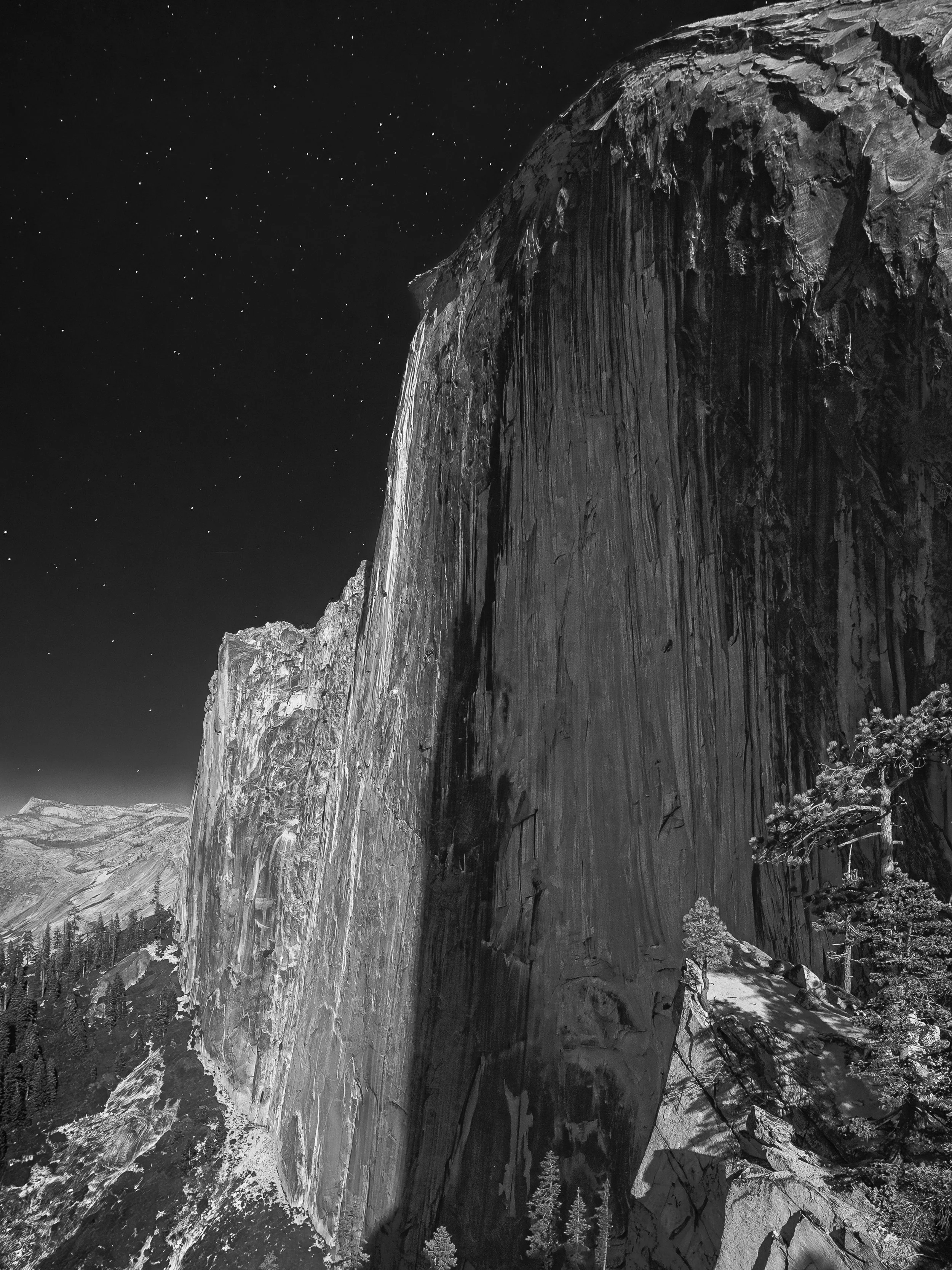 Half Dome by Full Moon | Yosemite National Park, California | 2019