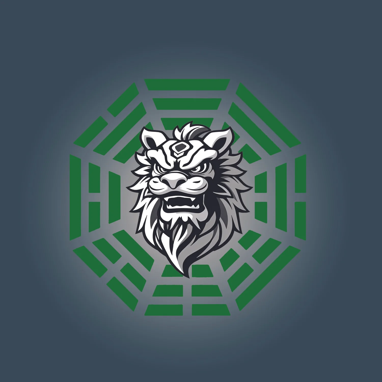 TVMA Academy traditional trigram and Haetae artwork from the live homepage