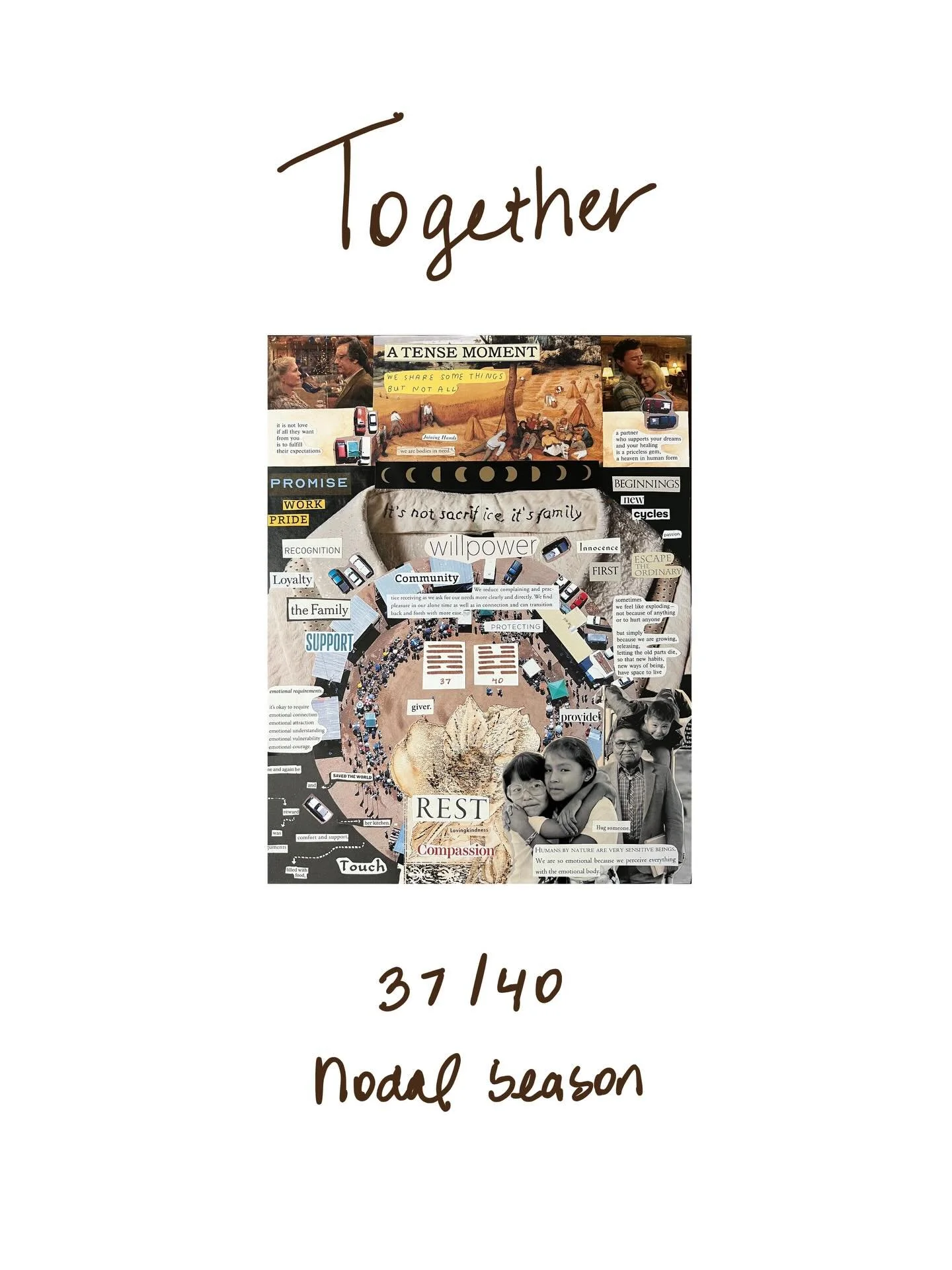 Welcome to the 37/40 human design nodal season! I&rsquo;m calling it &ldquo;Together.&rdquo; More on this choice later! I&rsquo;m full of ideas for nodal season content and events so I&rsquo;m gonna hold onto some of my explanations for now. 

The sh