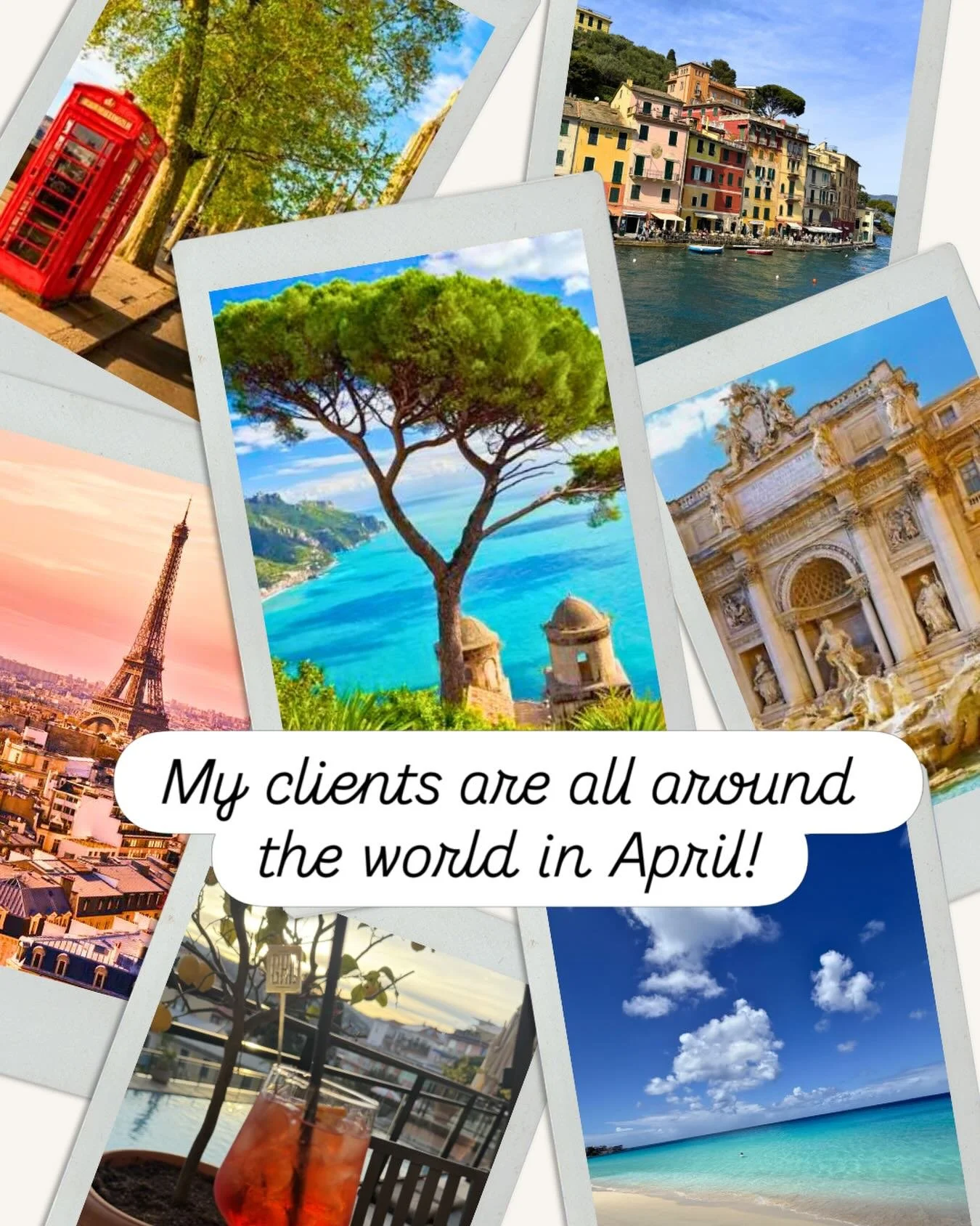 April is a busy travel month with Spring Break, and my clients are doing a bit of gallivanting! From every stretch of Italy&hellip;to Paris and London&hellip;to sun-soaked Anguilla and Mexico, April is full of adventures! 
.
.
.
#luxurytravel #luxury