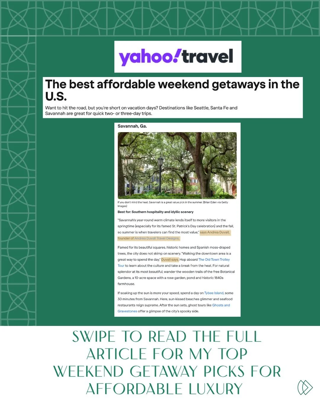 Luxury doesn&rsquo;t require a long trip or a large budget; it requires intentional planning. That&rsquo;s the idea at the center of my conversation with Yahoo! Travel &mdash; how to build a weekend away that feels elevated without the extravagant pr