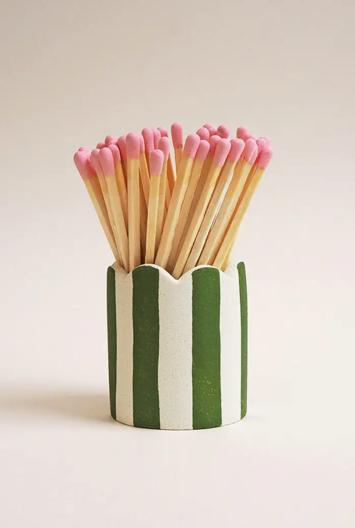 Green Striped Match Striker