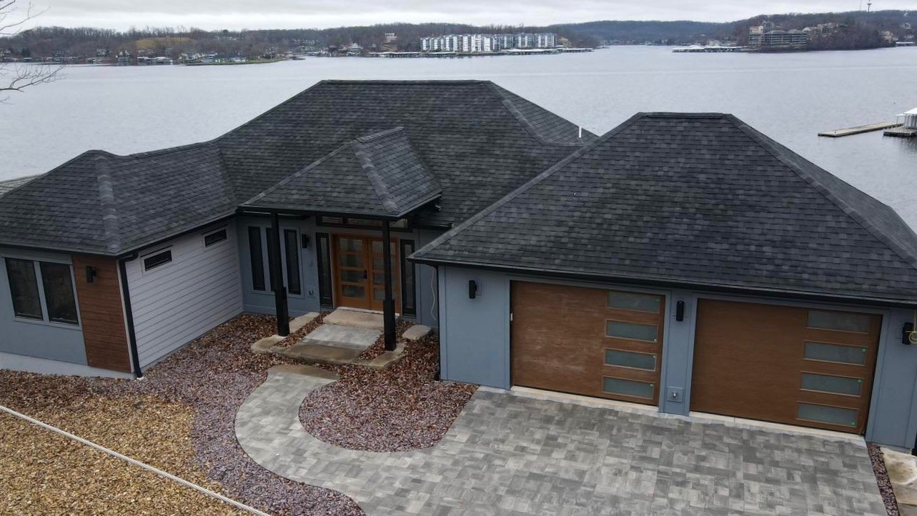 New Construction with fresh exterior paint