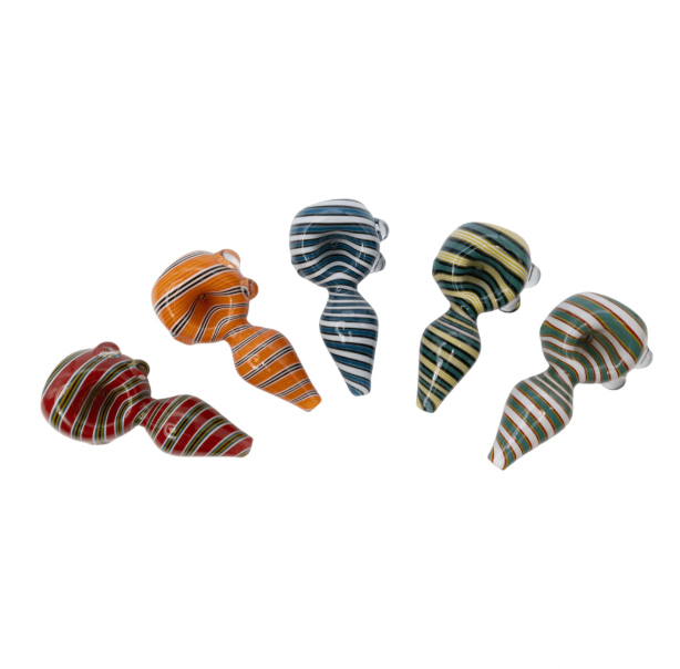 MULTICOLORED LINED VASE HANDPIPES TDXM-04