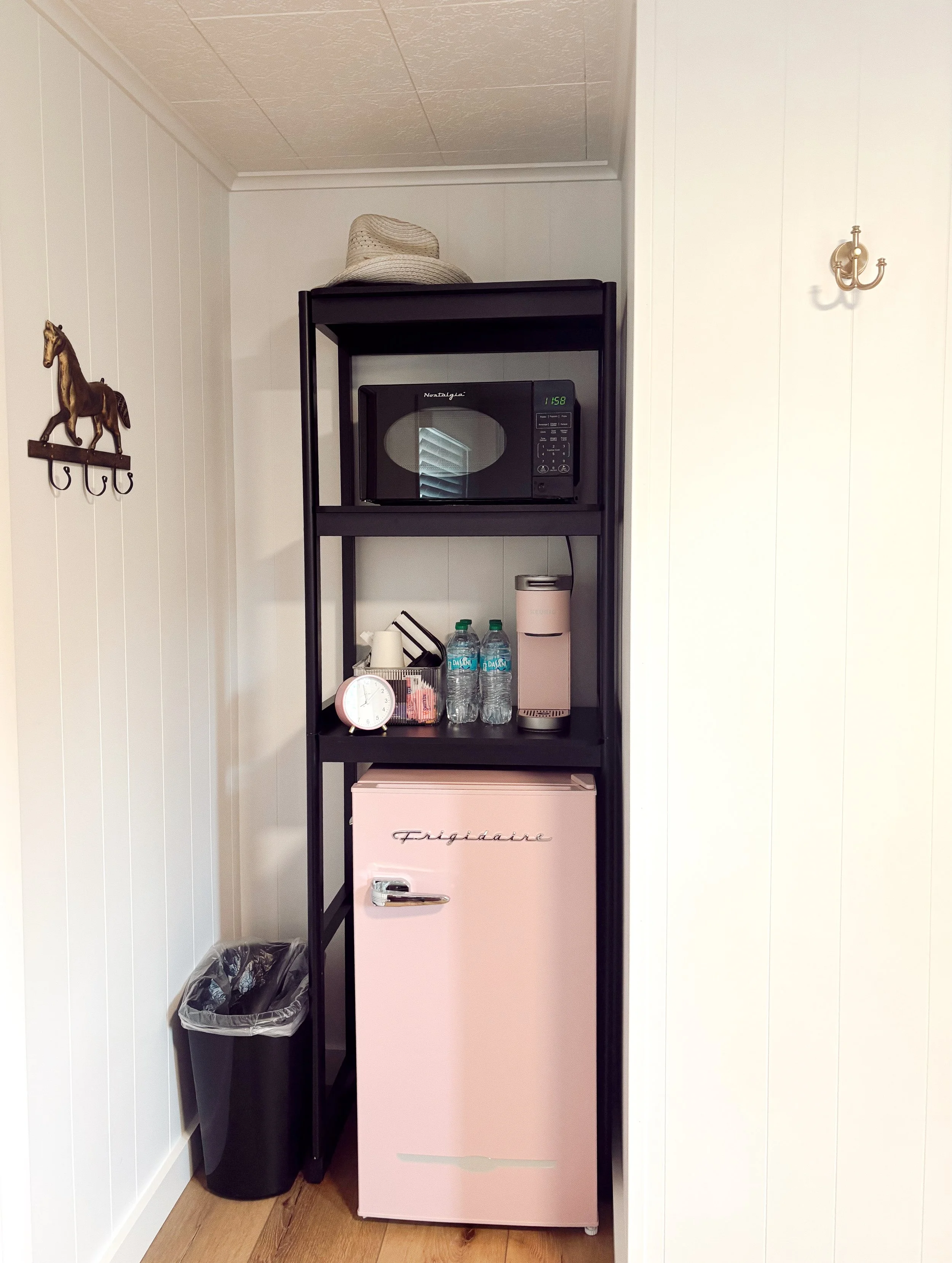 pink mini fridge