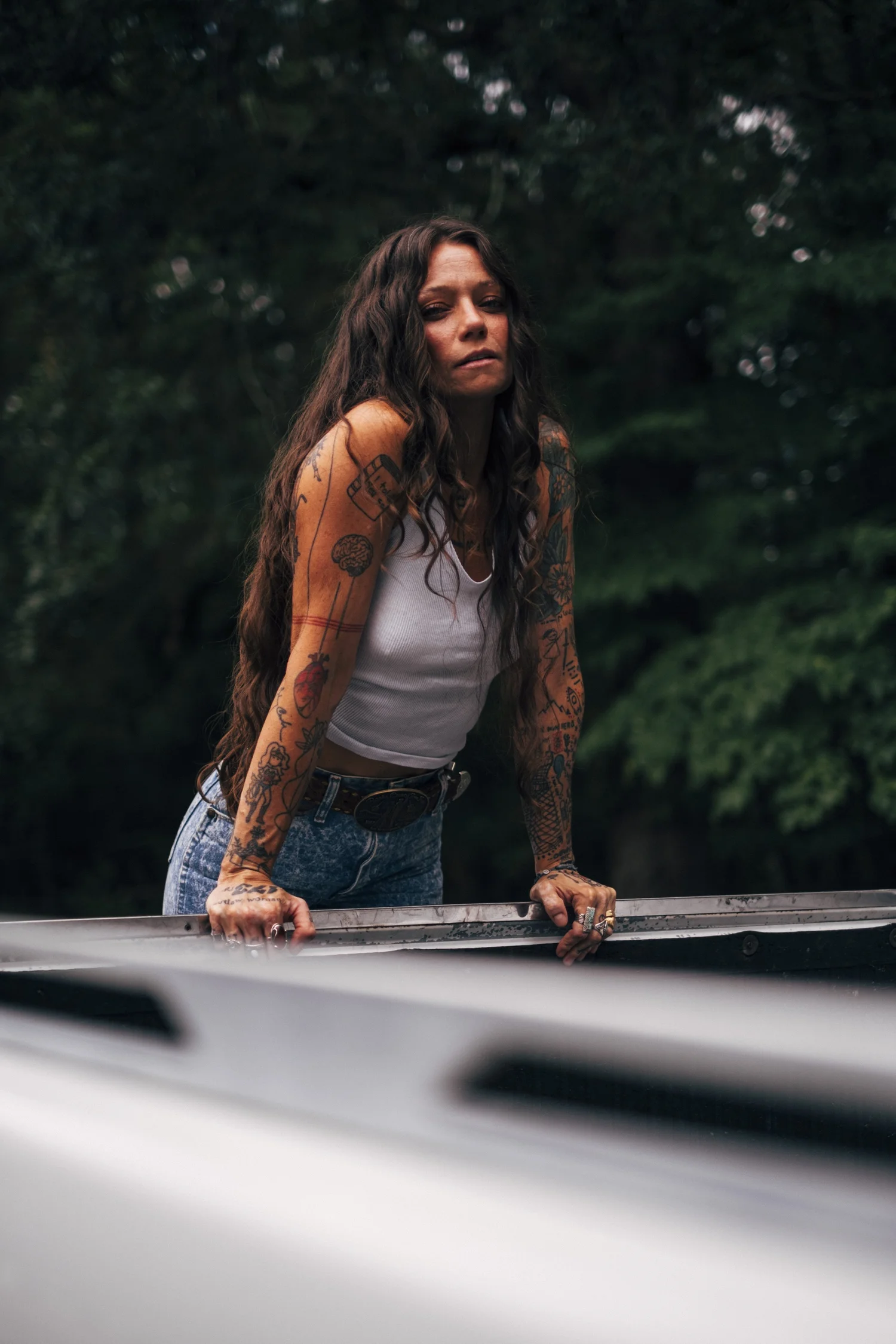 Rae Ripple in her workshop