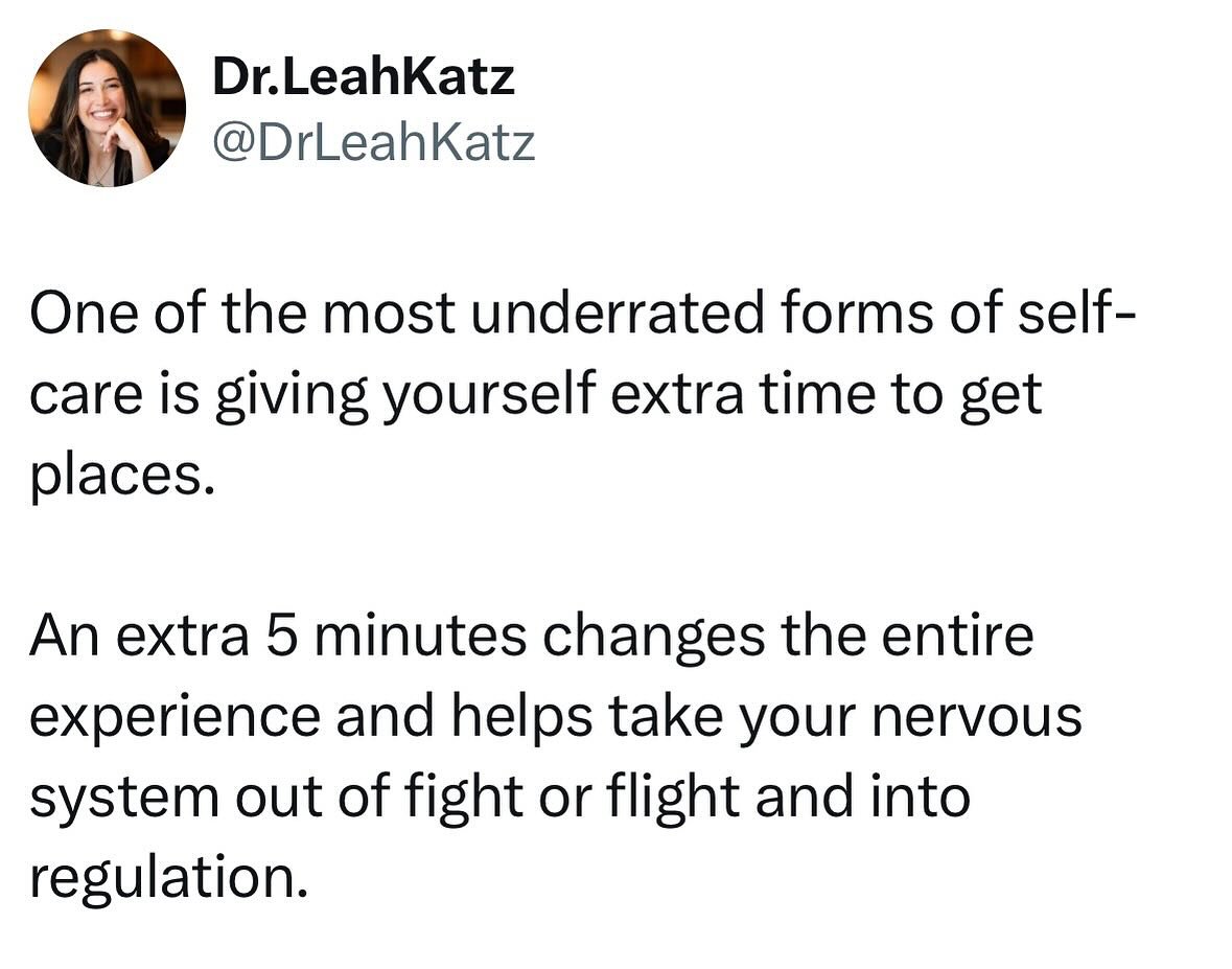 A good reminder for today&hellip;

How many times have you been driving to get somewhere and thought, &ldquo;if only l&rsquo;d left just a few minutes earlier this drive would be more pleasant?&rdquo;

I know that&rsquo;s been me more than a few time
