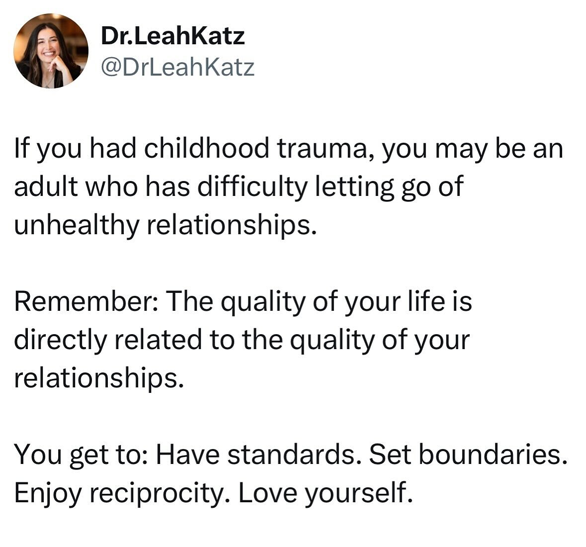 We are shaped by our childhood experiences, especially the relationships we had, in more ways than we often acknowledge.

If we didn&rsquo;t observe or receive healthy relationships growing up, we may very well struggle with creating healthy relation