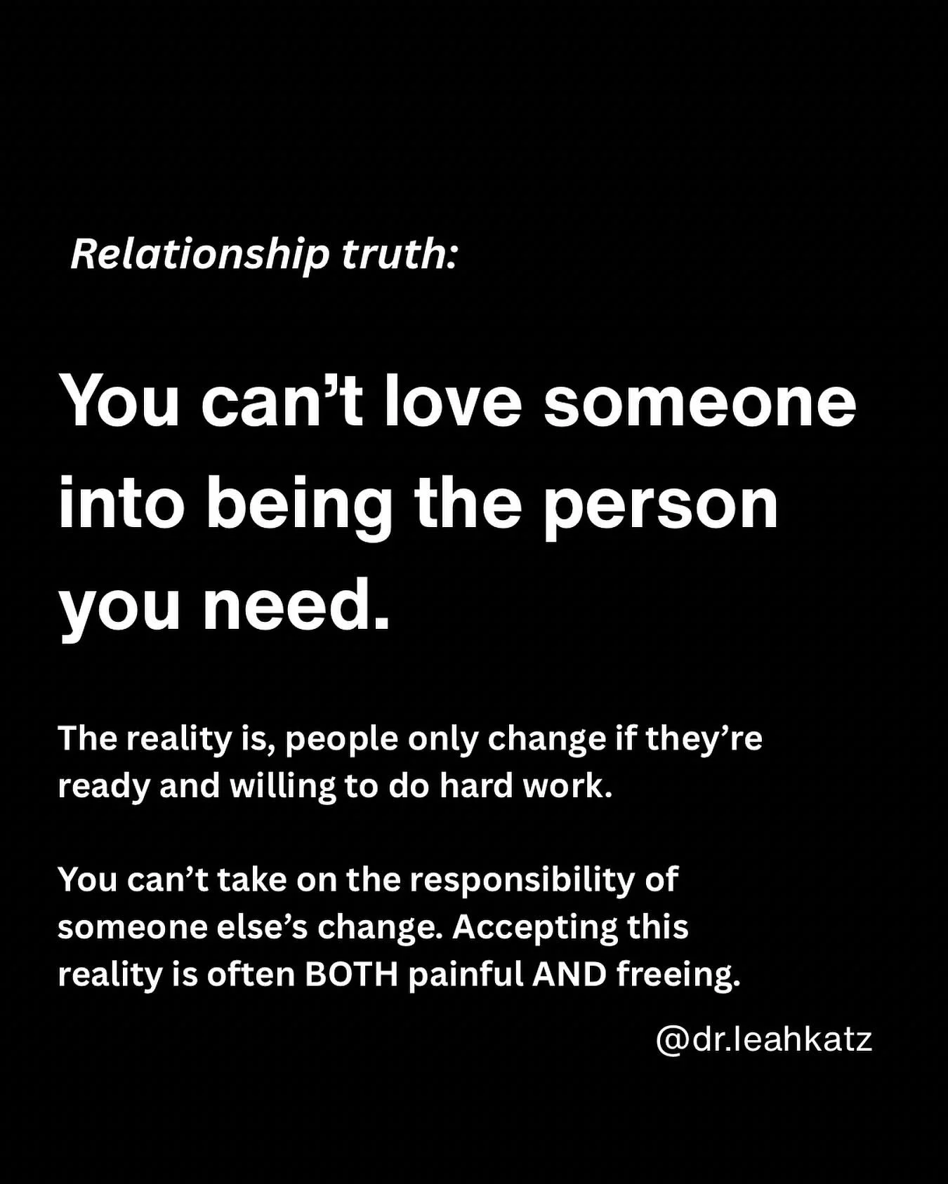 Hard truths in relationships aren&rsquo;t easy to hear, but they set us free.

Which part of this resonates with you today?

Leah 💗