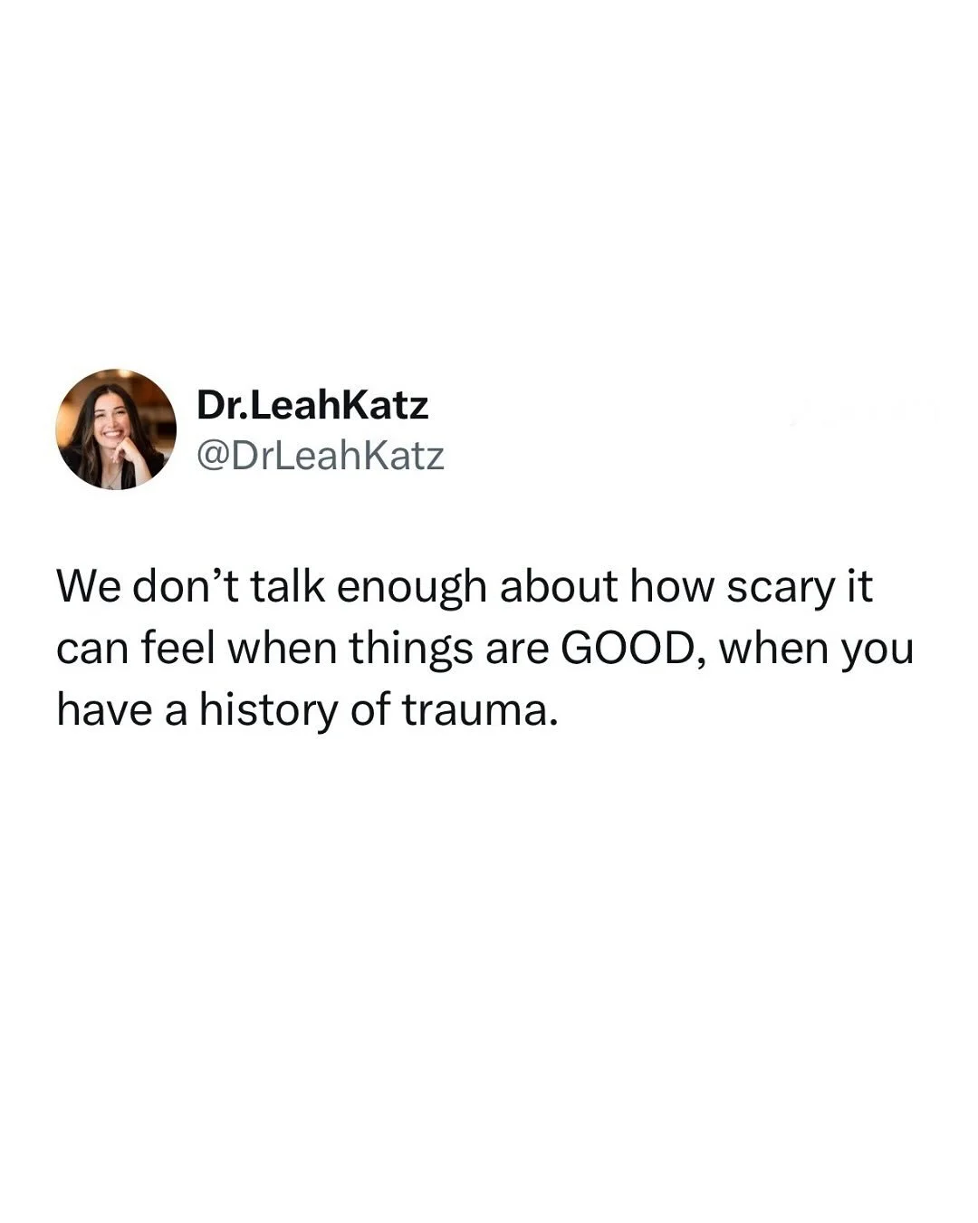 When things are calm, it&rsquo;s common to feel like you&rsquo;re waiting for the other show to drop, when you&rsquo;ve had a history of trauma.

Here&rsquo;s some encouragement to find the young part of you that&rsquo;s feeling worried and comfort t