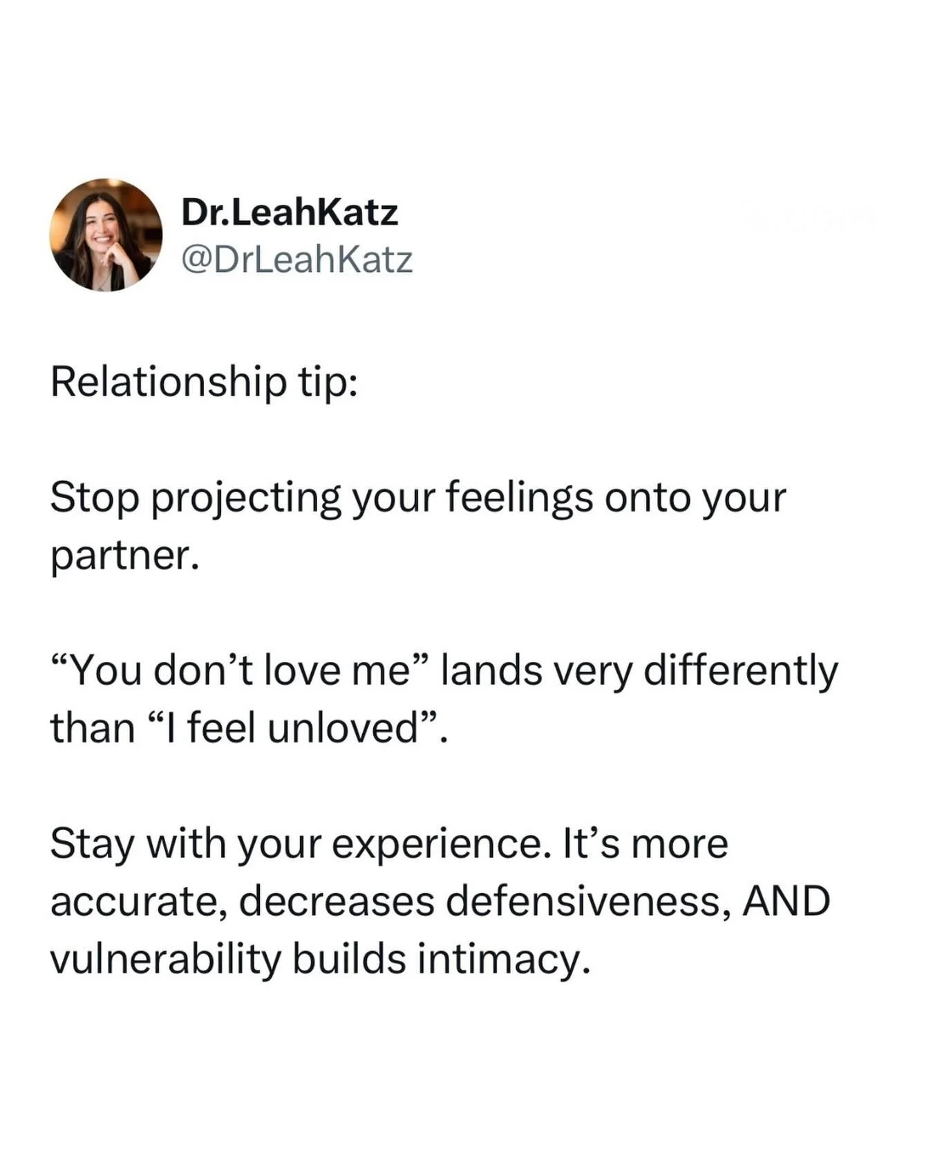 Communicating from your perspective is always the way to go, especially when you&rsquo;re bringing up something hard.

It works so much better than projections because it&rsquo;s more accurate (you don&rsquo;t know how they feel or why they did what 