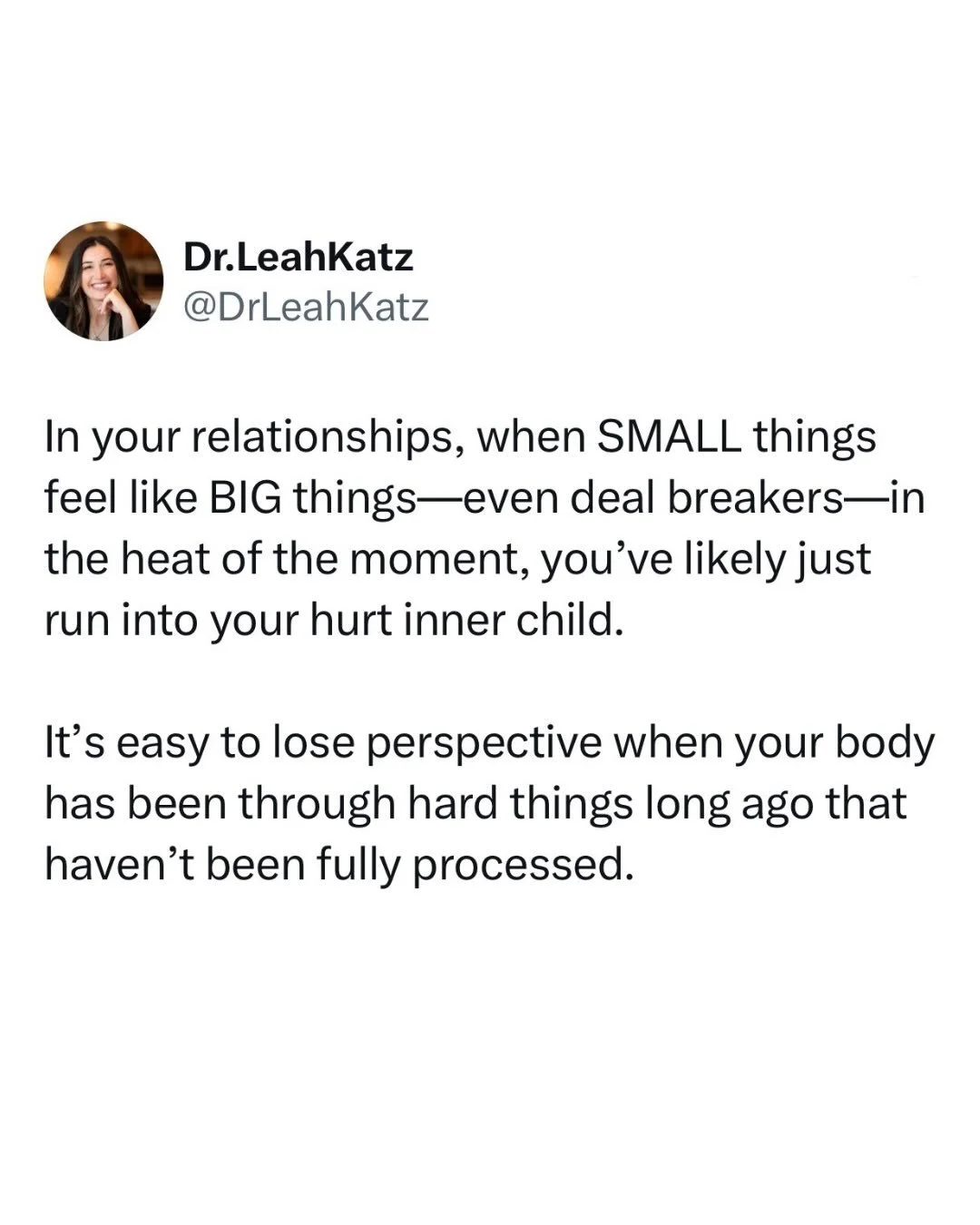 When you&rsquo;ve had a difficult childhood, sometimes what happens in your closest relationships as an adult can be confusing.

You might have a small miss with your partner, but there&rsquo;s a part of you that magnifies it and blows it up way out 