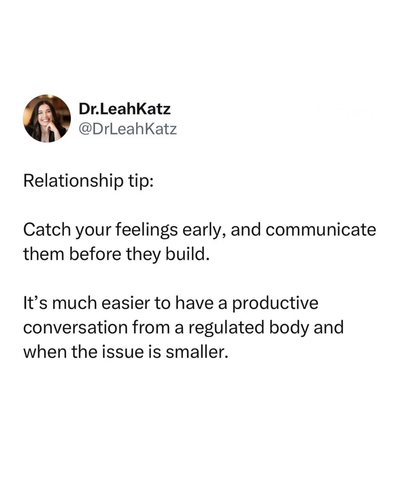 Pay attention to your body when there&rsquo;s been a small miss.

Train yourself to address it skillfully. Don&rsquo;t wait for the irritation or hurt to build by repeated offenses. 

You can say, &ldquo;when you made that face just now it hurt my fe