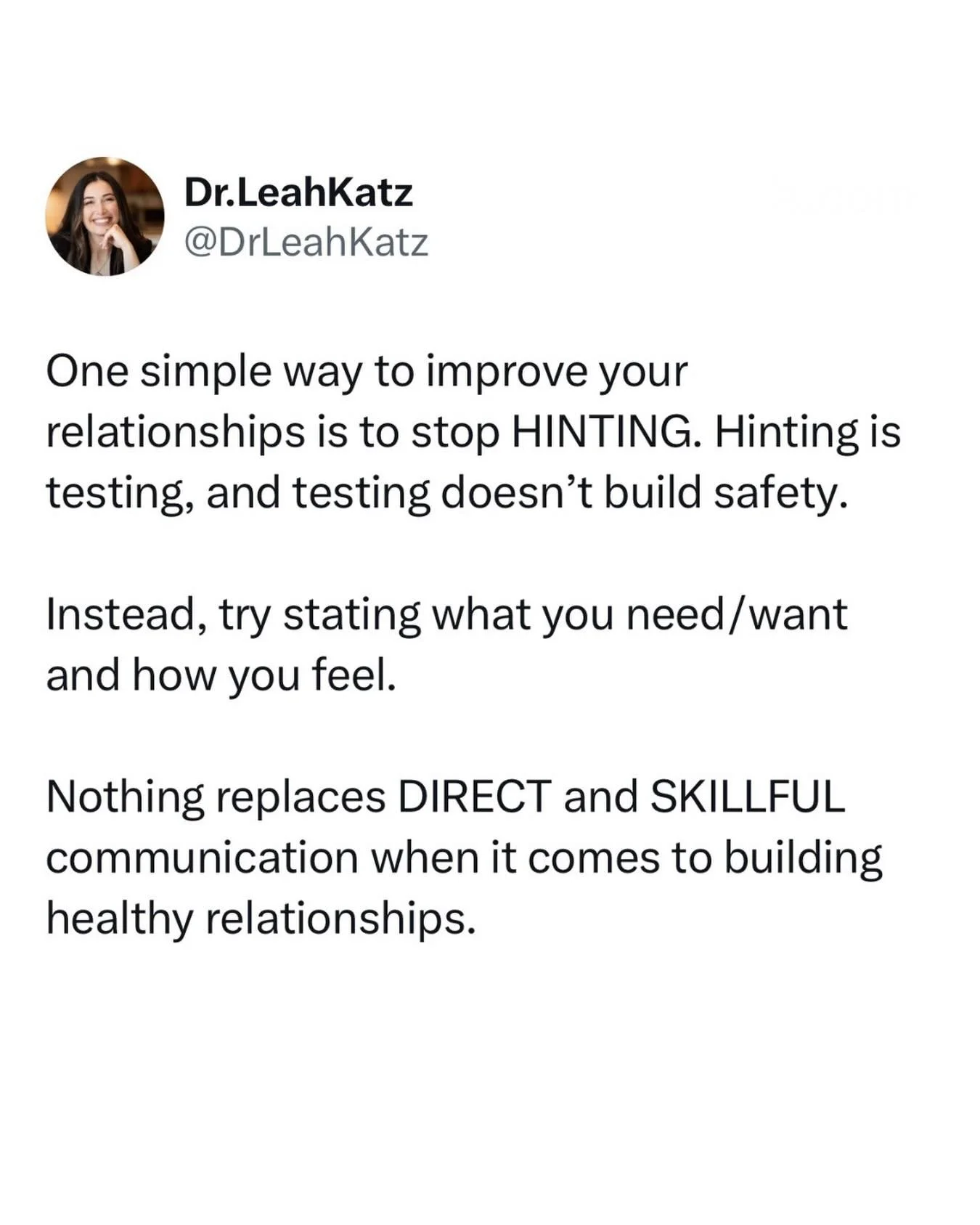 Ahead of Valentine&rsquo;s Day&hellip;.and remember, SIMPLE doesn&rsquo;t mean EASY&hellip;

If you weren&rsquo;t modeled healthy communication as a child, you can have a lot of learning to do about how to communicate effectively as an adult.

Many p