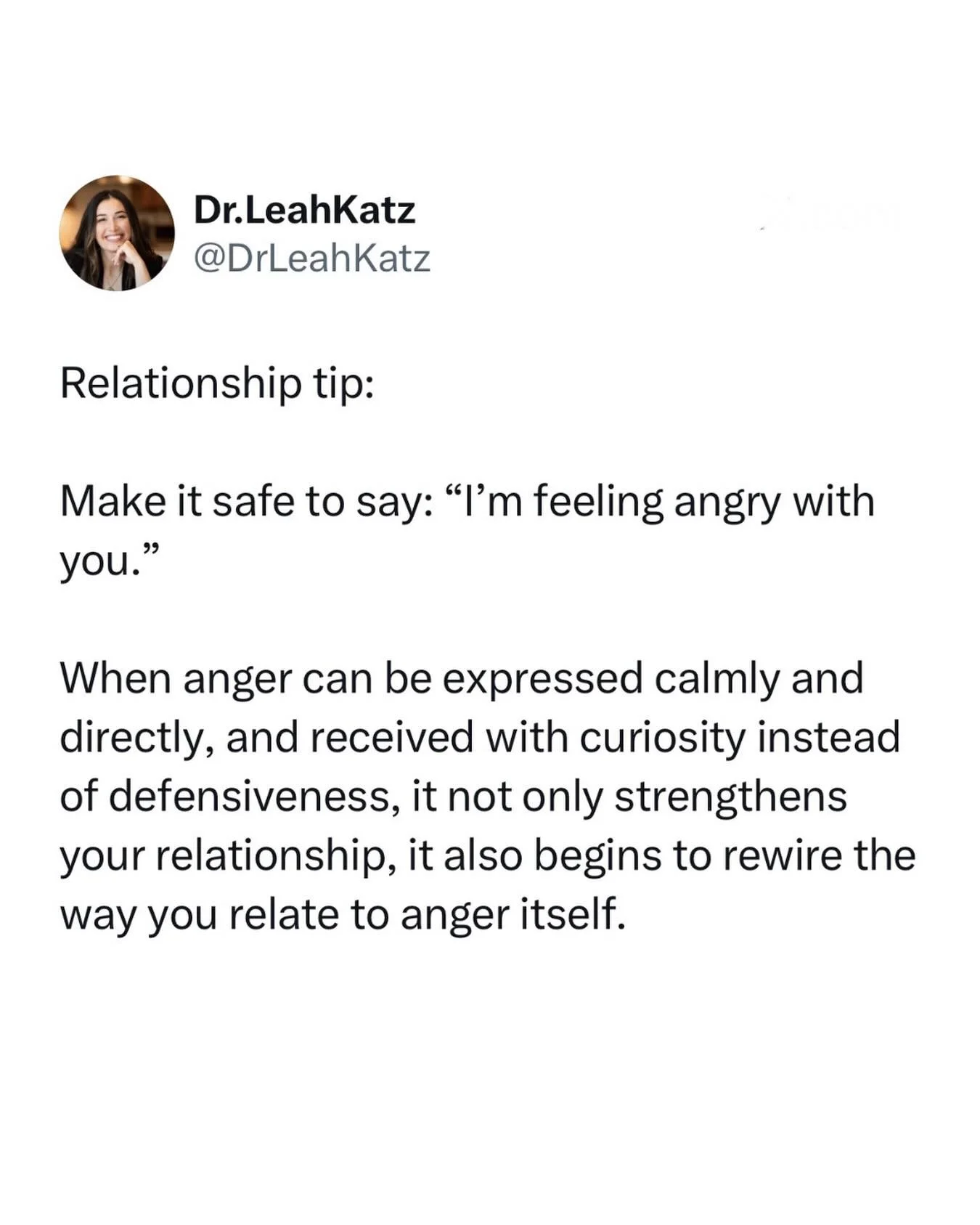 One of the best feelings in relationships is being able to express hard feelings in a regulated way which is then, because of this regulation, HEARD.

Many of us come to relationships with a distorted and even toxic relationship with anger.

If you g