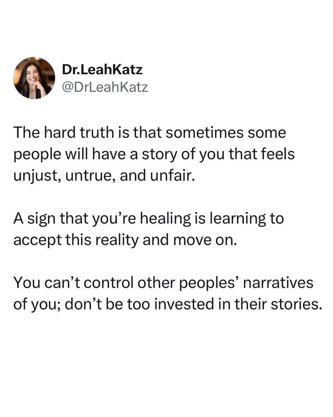 We can easily find ourselves caught up in how other people view us- especially if it feels unfair and unflattering.

Spending too much time wondering WHY they think this or being overly invested in trying to &ldquo;fix&rdquo; the narrative is a clue 