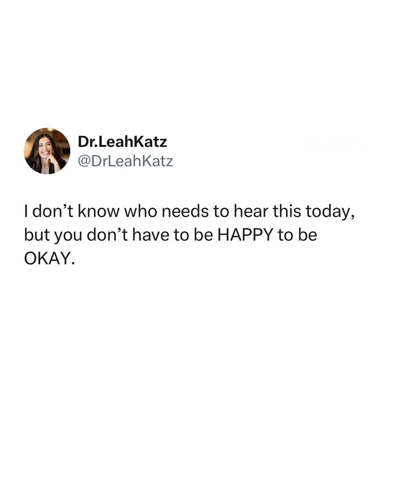 We can put so much pressure on ourselves to be happy all the time, and feel really bad and anxious when we&rsquo;re not.

Questions like, &ldquo;I don&rsquo;t know what&rsquo;s wrong with me. Why can&rsquo;t I feel happier?&rdquo; Or more internal, a