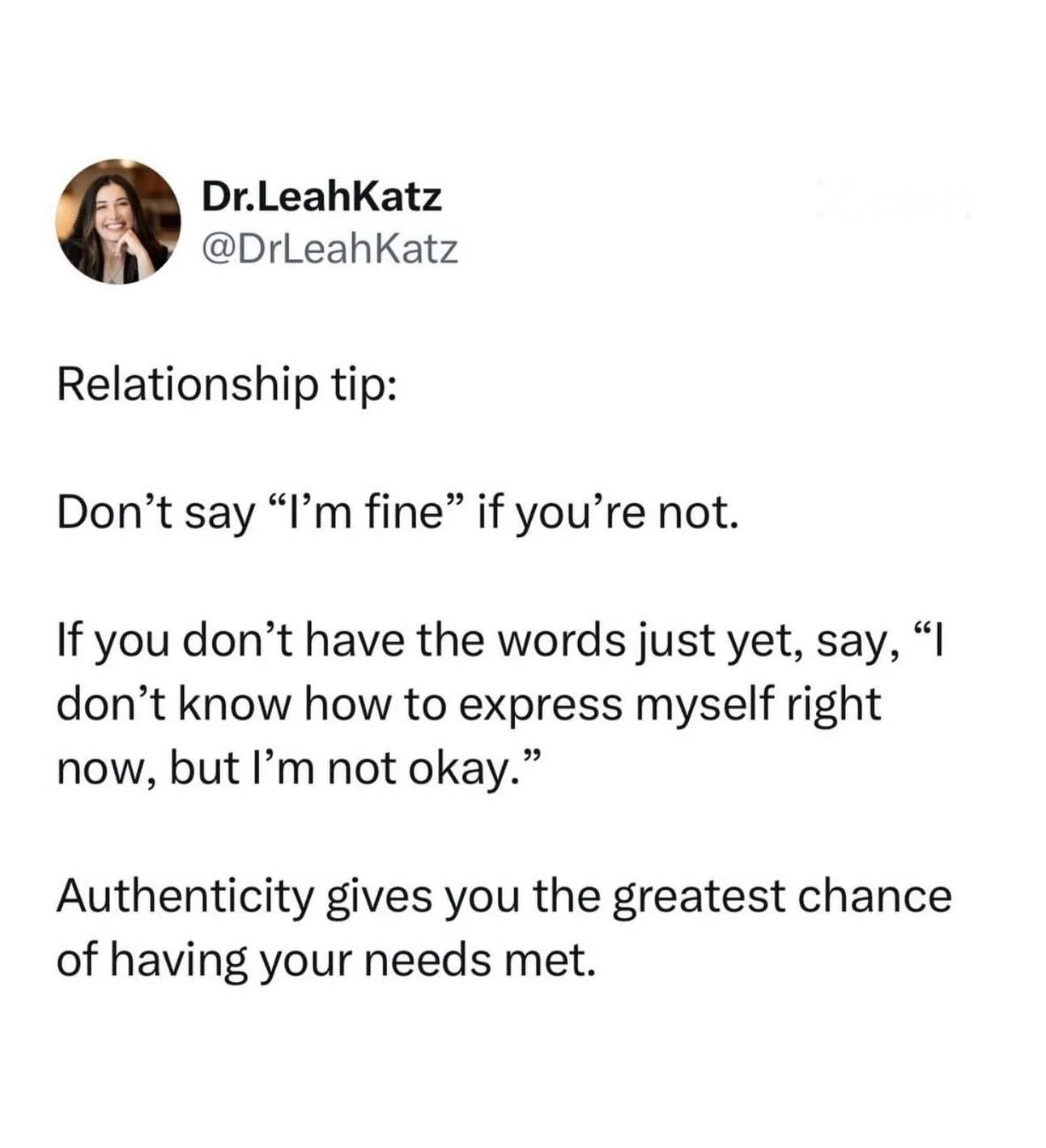 One of my greatest issues with SO MANY popular TV shows is that the main characters often say they&rsquo;re fine- when they&rsquo;re totally not.

I think watching that play out on screen is such a frustrating dynamic to watch. 

I find myself callin