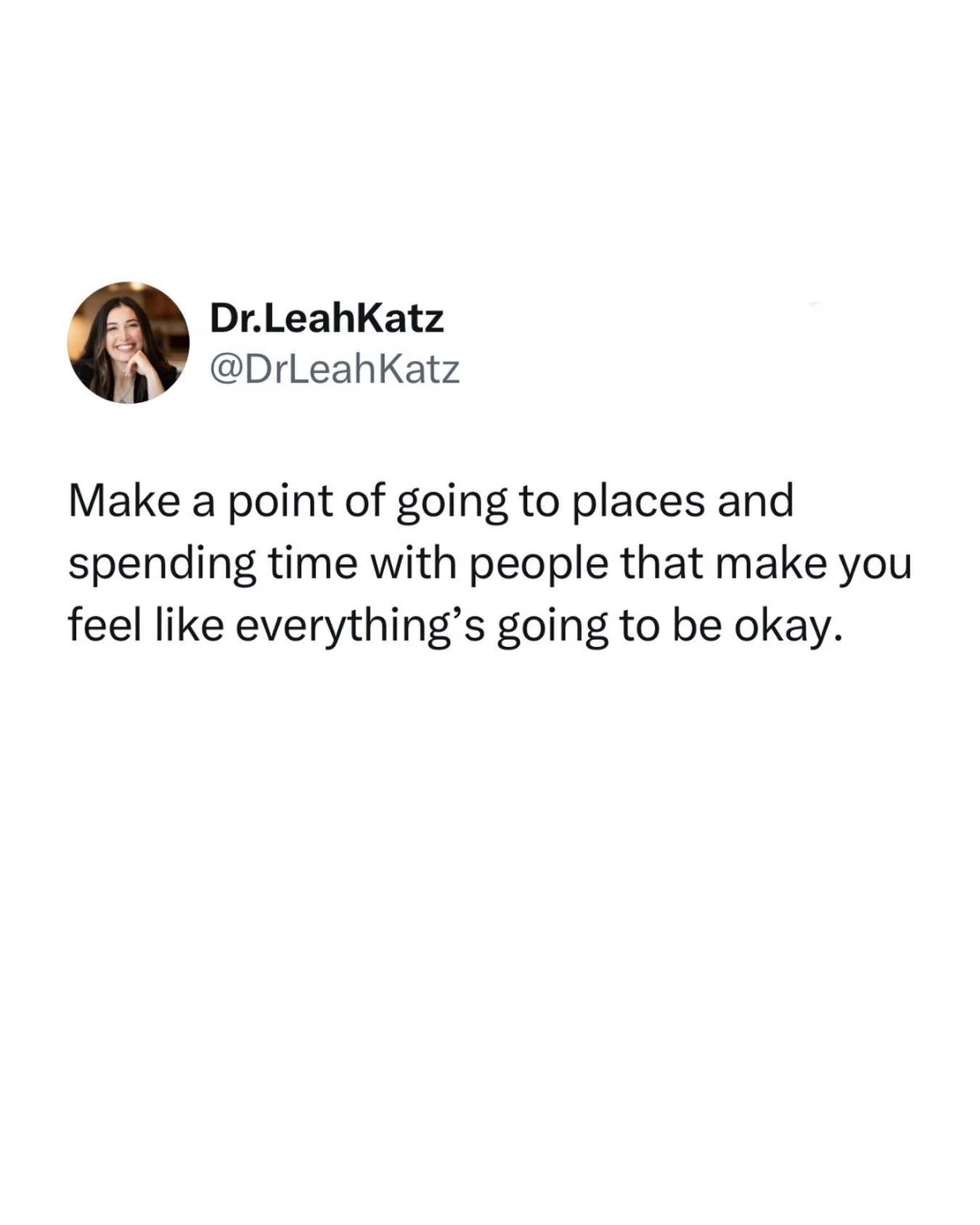 A gentle reminder for today&hellip;.

We all have those places- and those people-that make us feel more okay and grounded after we spend time with them.

Regulating our nervous system, finding &ldquo;okayness&rdquo; in our thoughts, doesn&rsquo;t hav