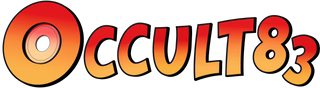 Stylized logo with the text 'OCCULT83' in gradient orange and red colors.