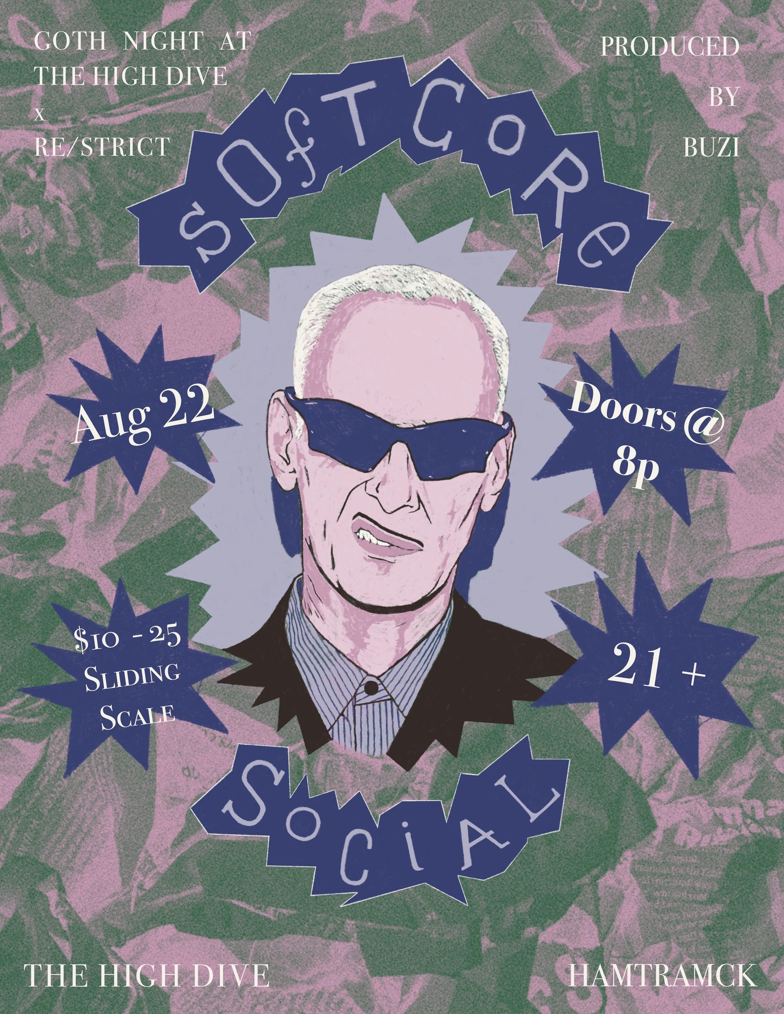 Softcore Social is back August 22nd in collaboration with Goth Night at the High Dive and we are bringing the filth. A tribute to the work of the pope of trash, come see your favorite performers bring these films to life on the stage.

Emceed by Apol