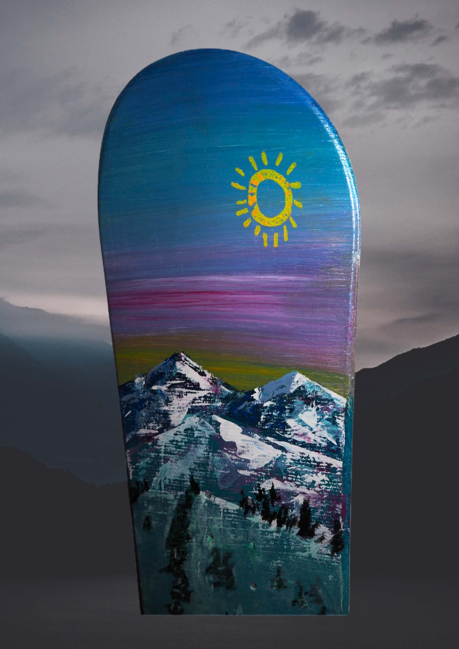 Stylish Snowboard Designs on Powder Background - 10.png