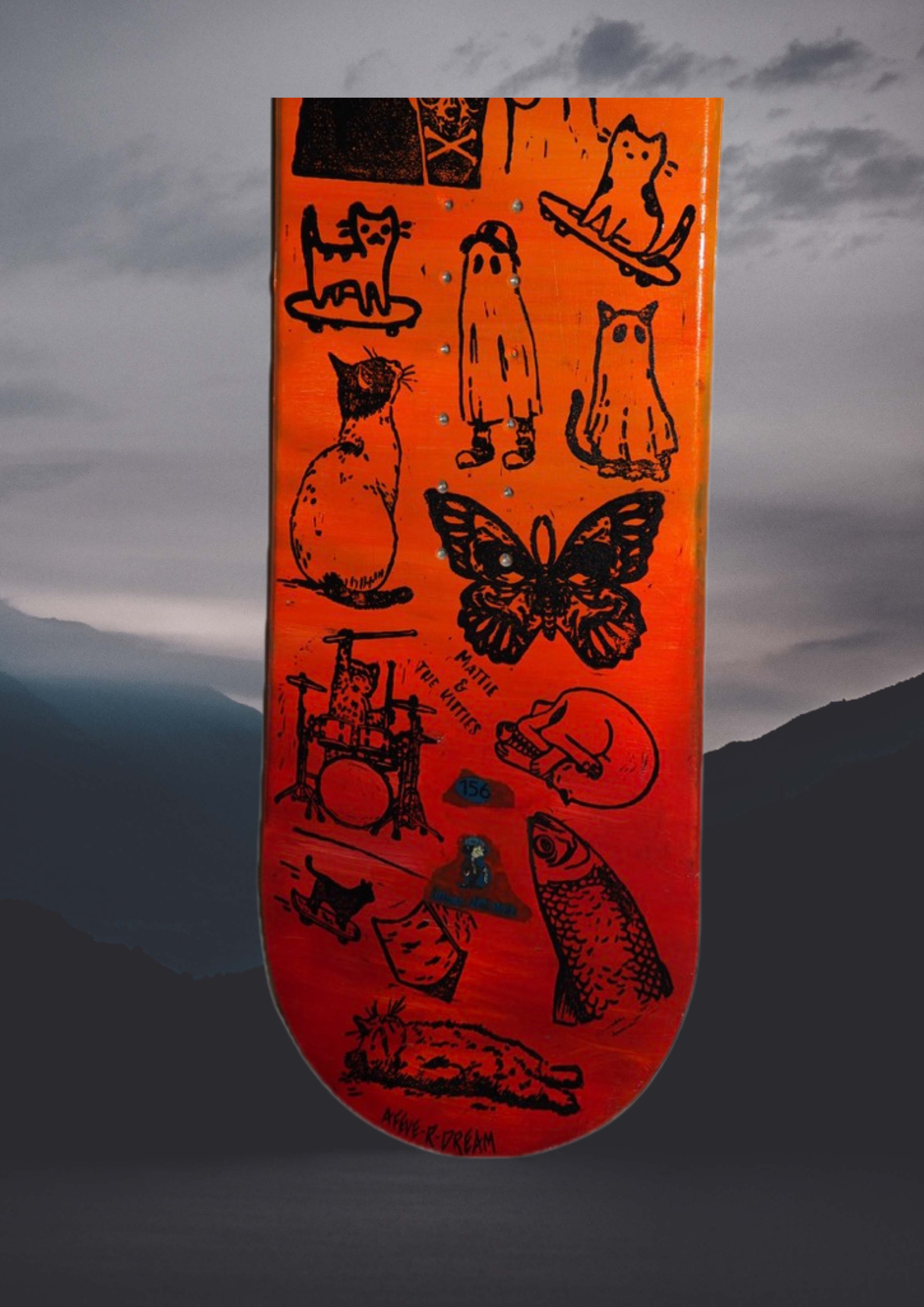 Stylish Snowboard Designs on Powder Background - 16.png