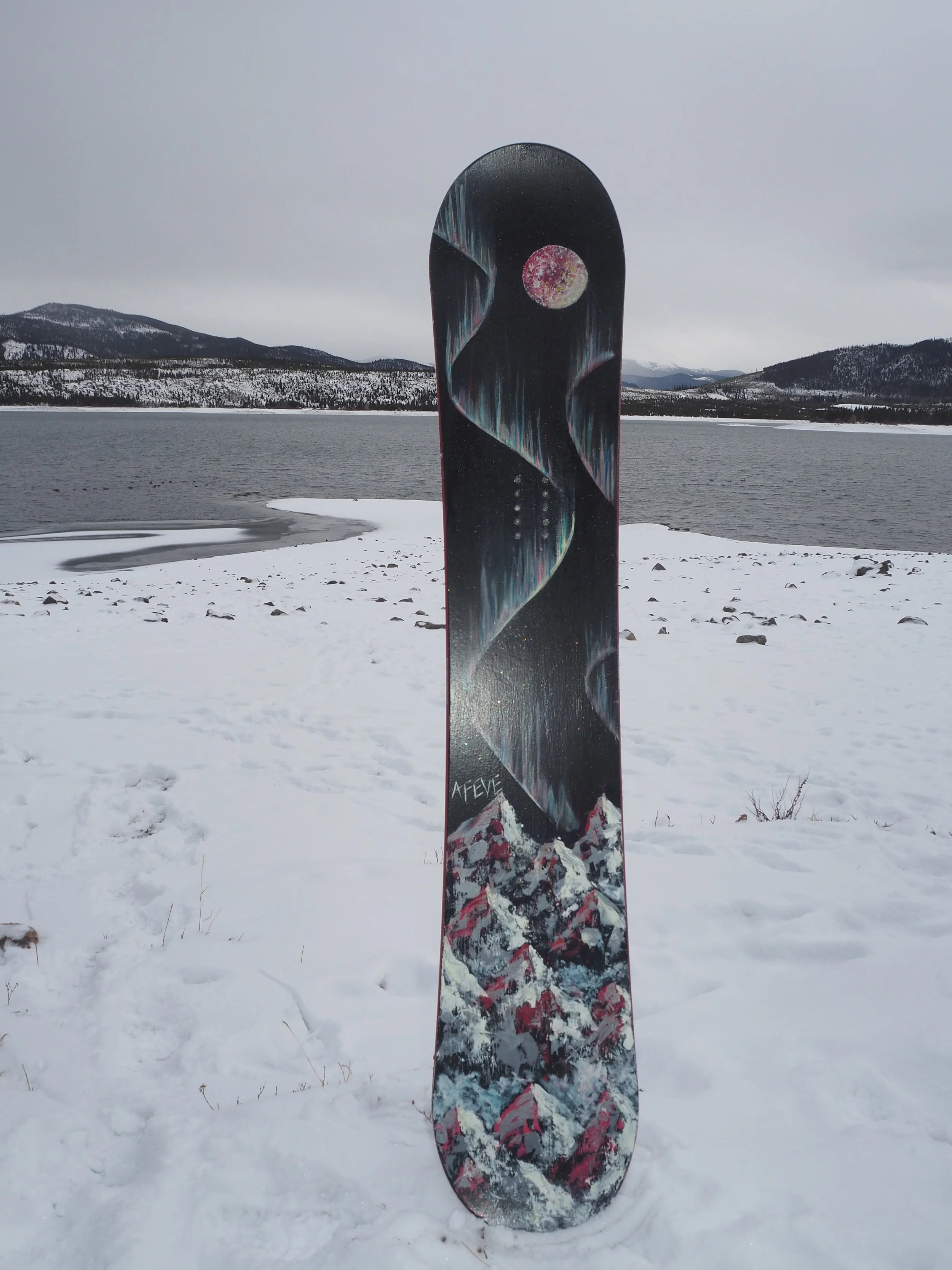 Hand-Painted Rideable Snowboard - Elevation Advanced 153cm