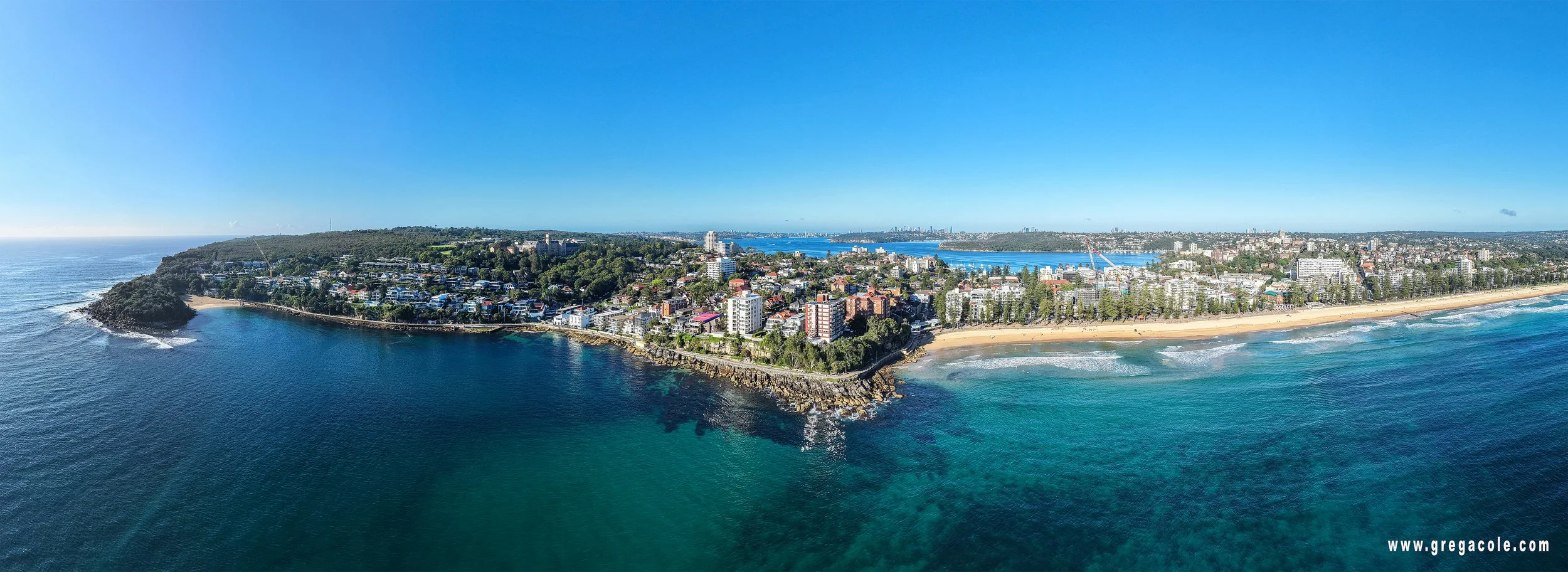 Manly. Cleared of swimmers after a shark alarm