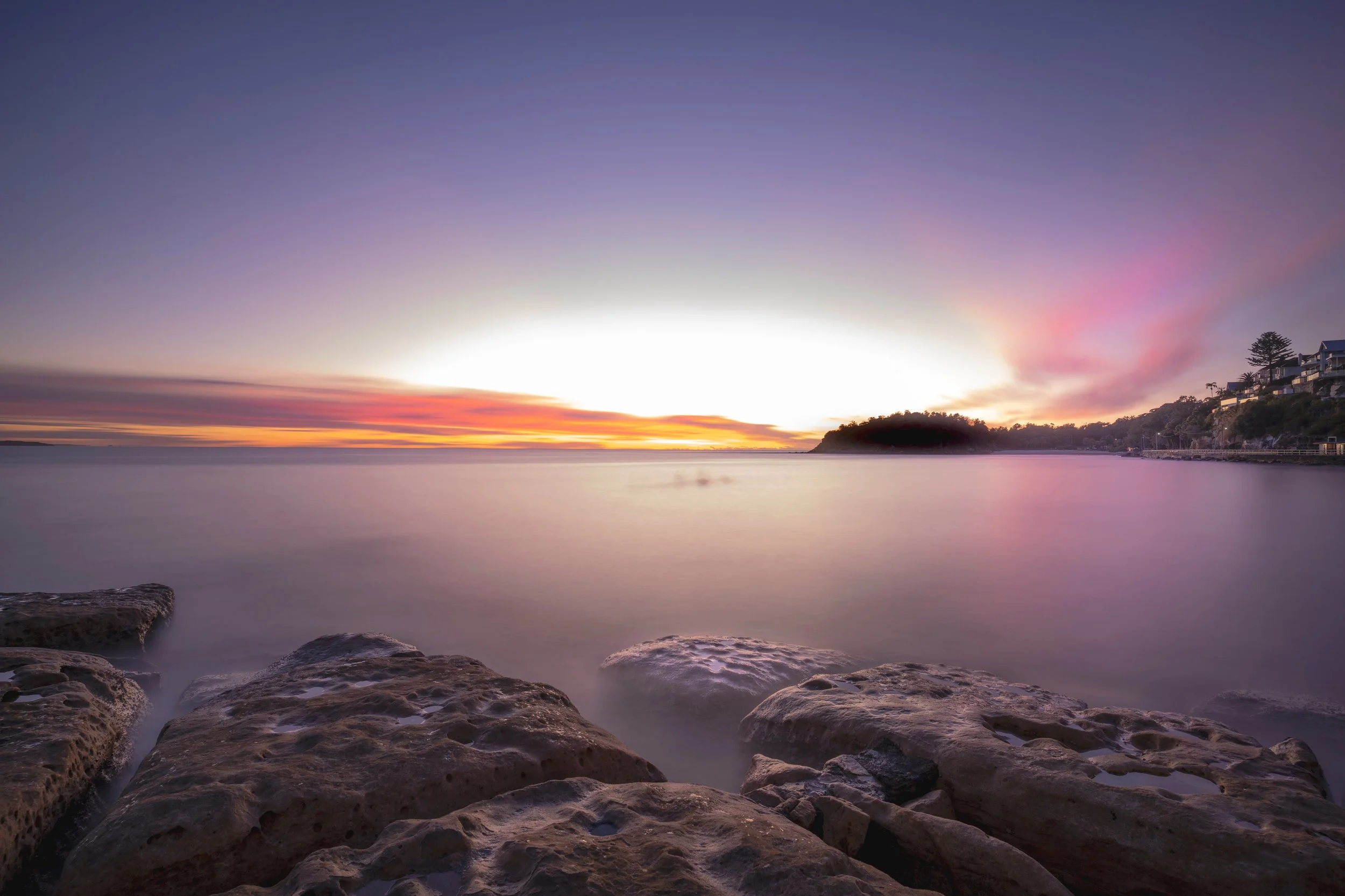 Cabbage Tree Bay in The AM -
 Winter